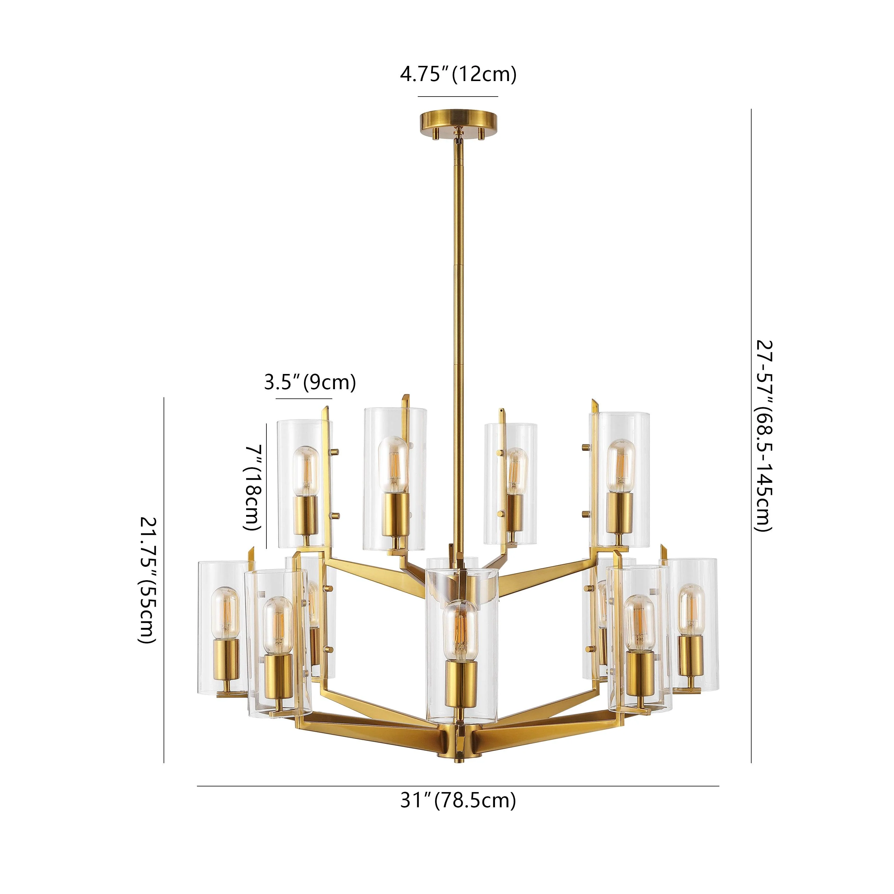 JENNICA GLASS CHANDELIER - Frankwebs