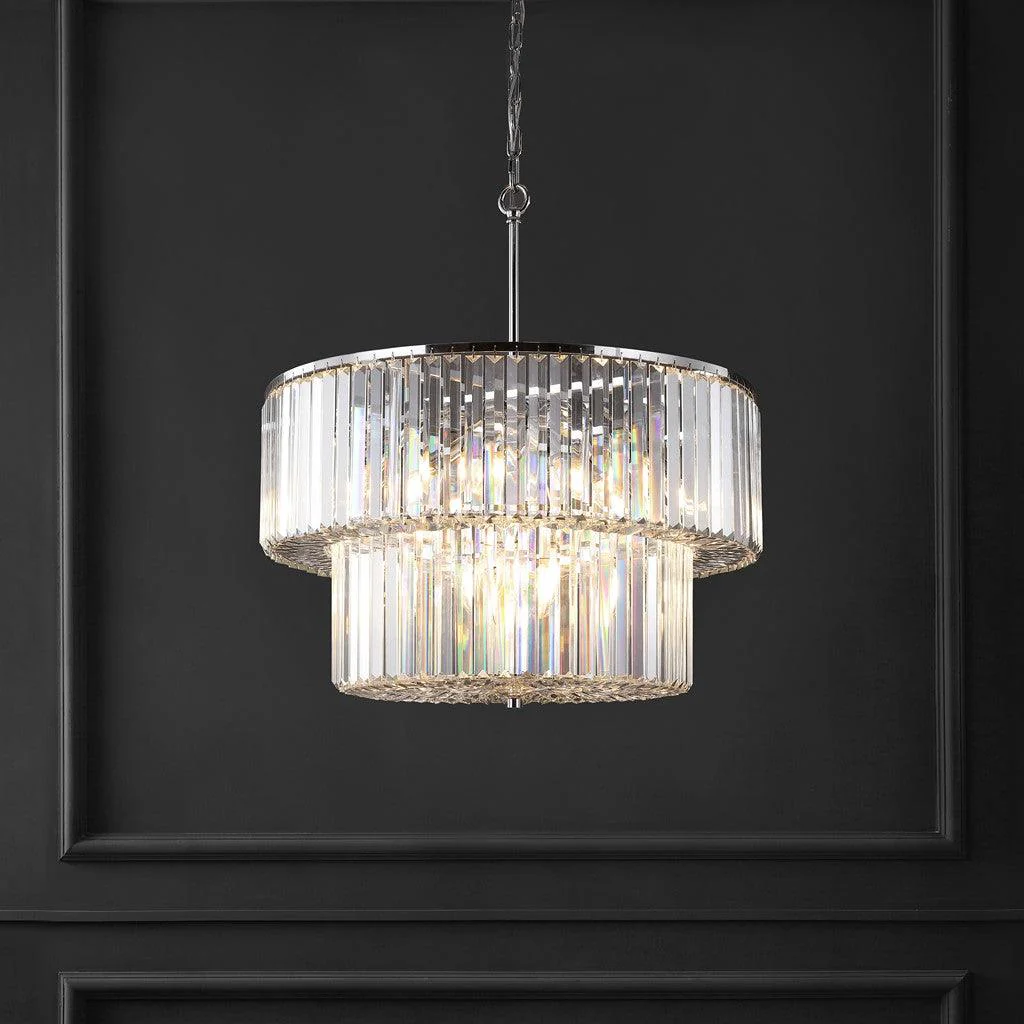 VIVIANN CRYSTAL 2 TIER CHANDELIER - Frankwebs