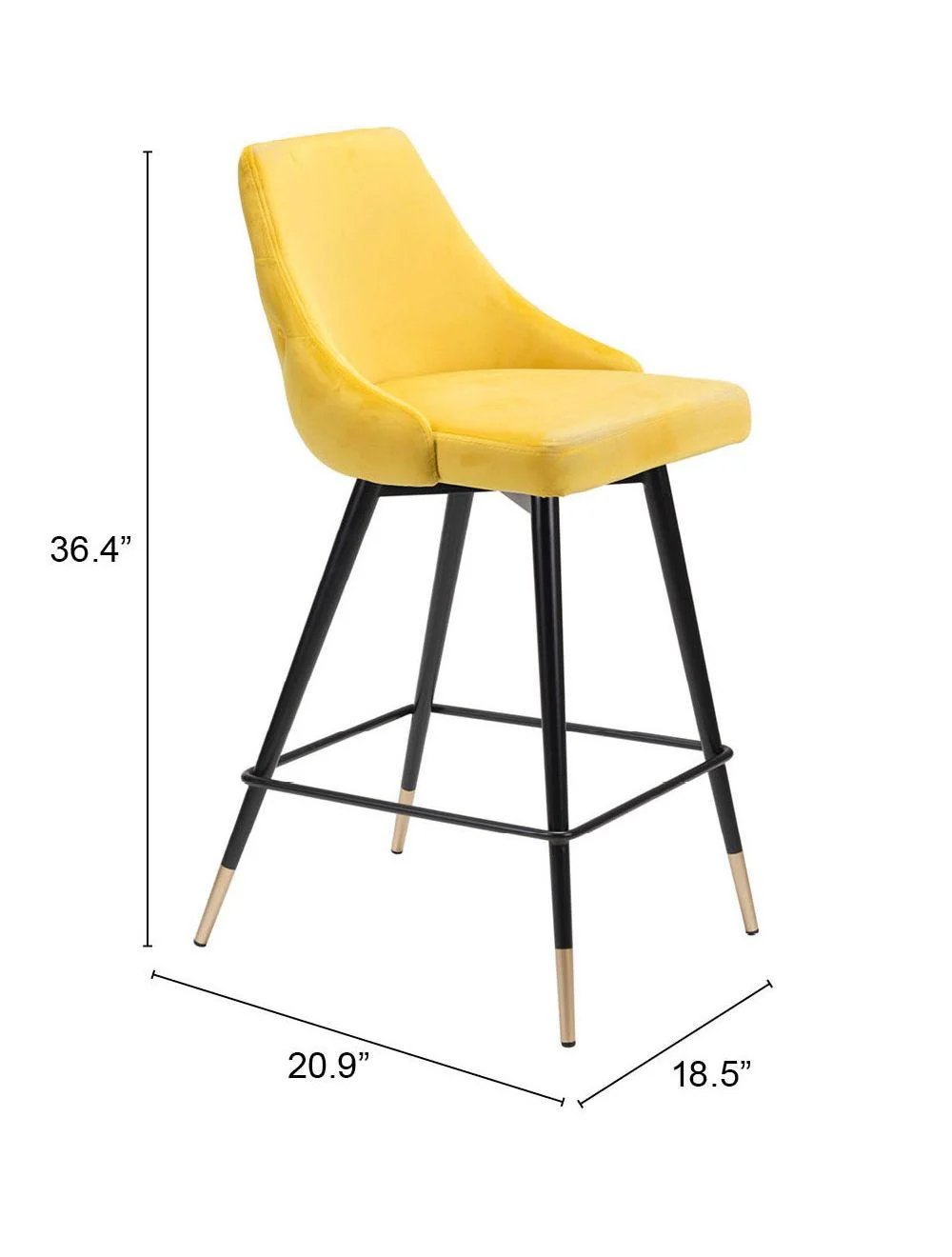 Piccolo Counter Chair Yellow - Frankwebs