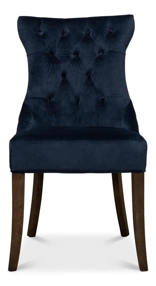 Sophie Side Chair - Blue Velvet - Set of 2 - Frankwebs