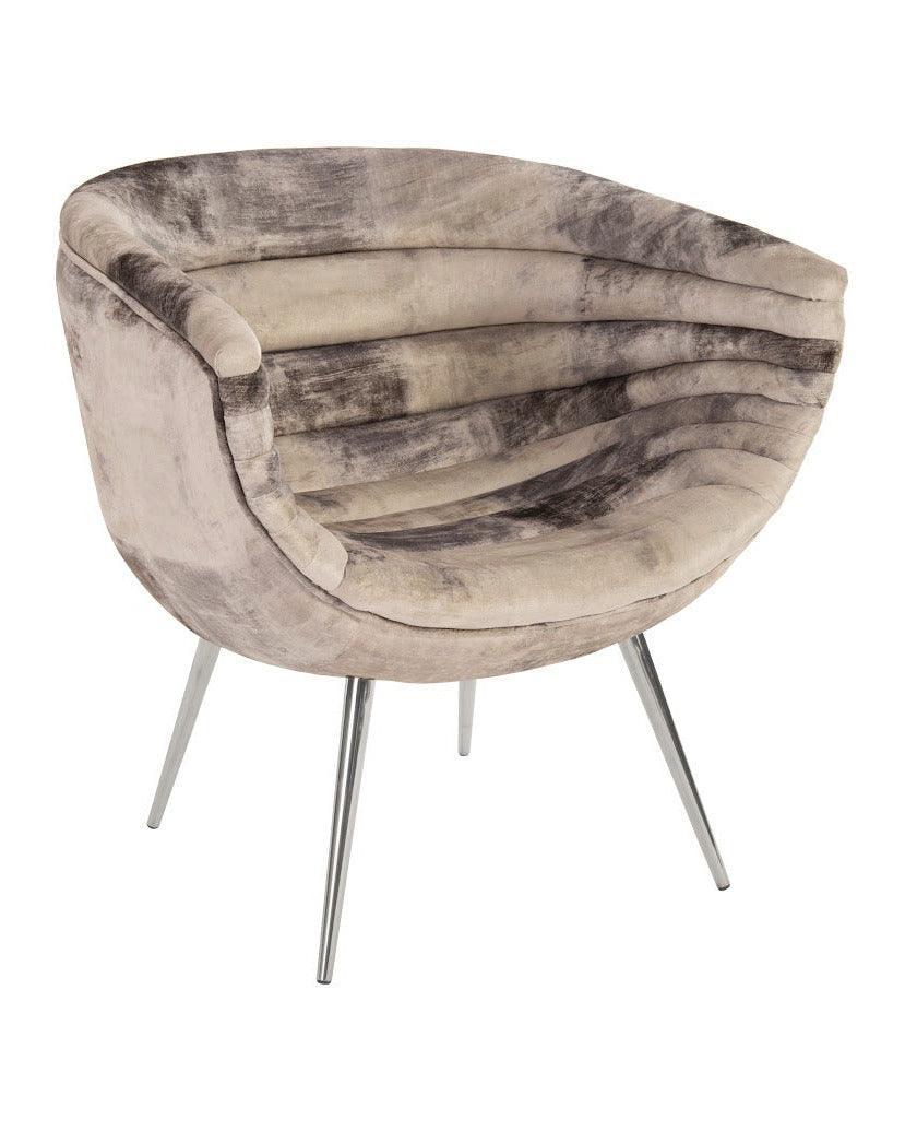Nouveau Club Chair, Mist Gray, Stainless Steel Legs - Frankwebs