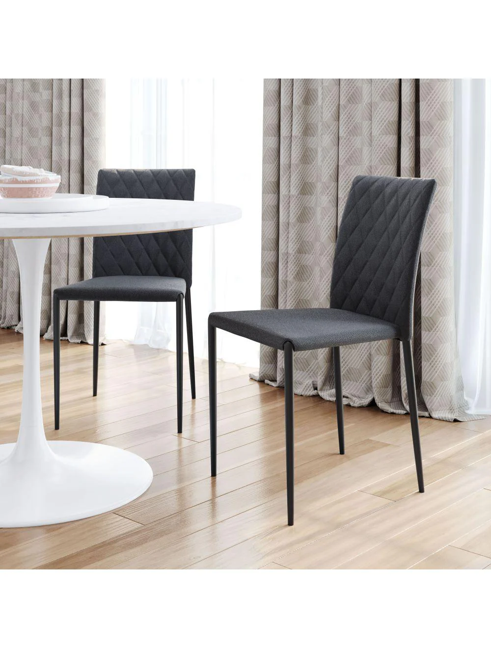 Harve Dining Chair (Set of 2) Gray - Frankwebs