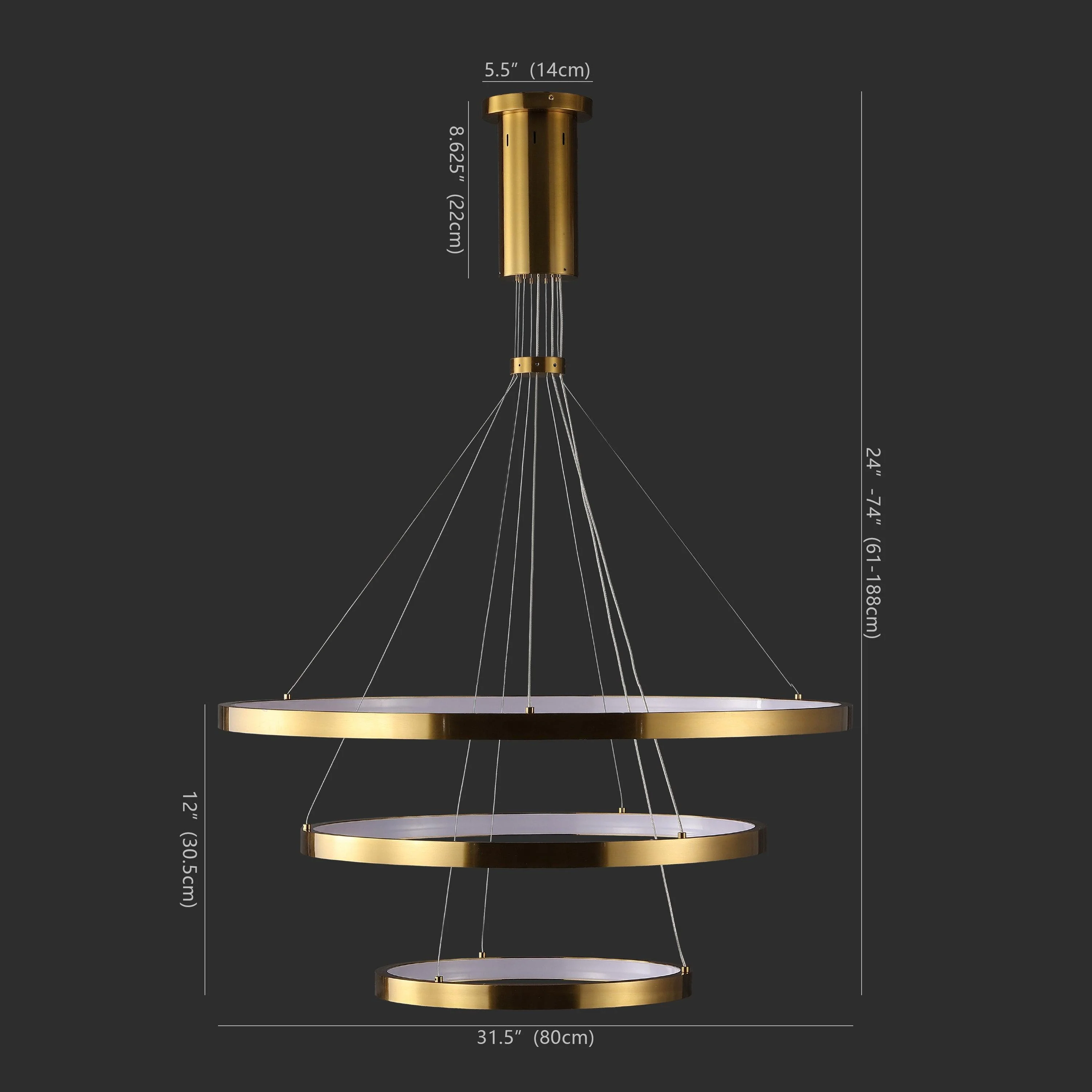 MERANDA 3 TIER CHANDELIER - Frankwebs