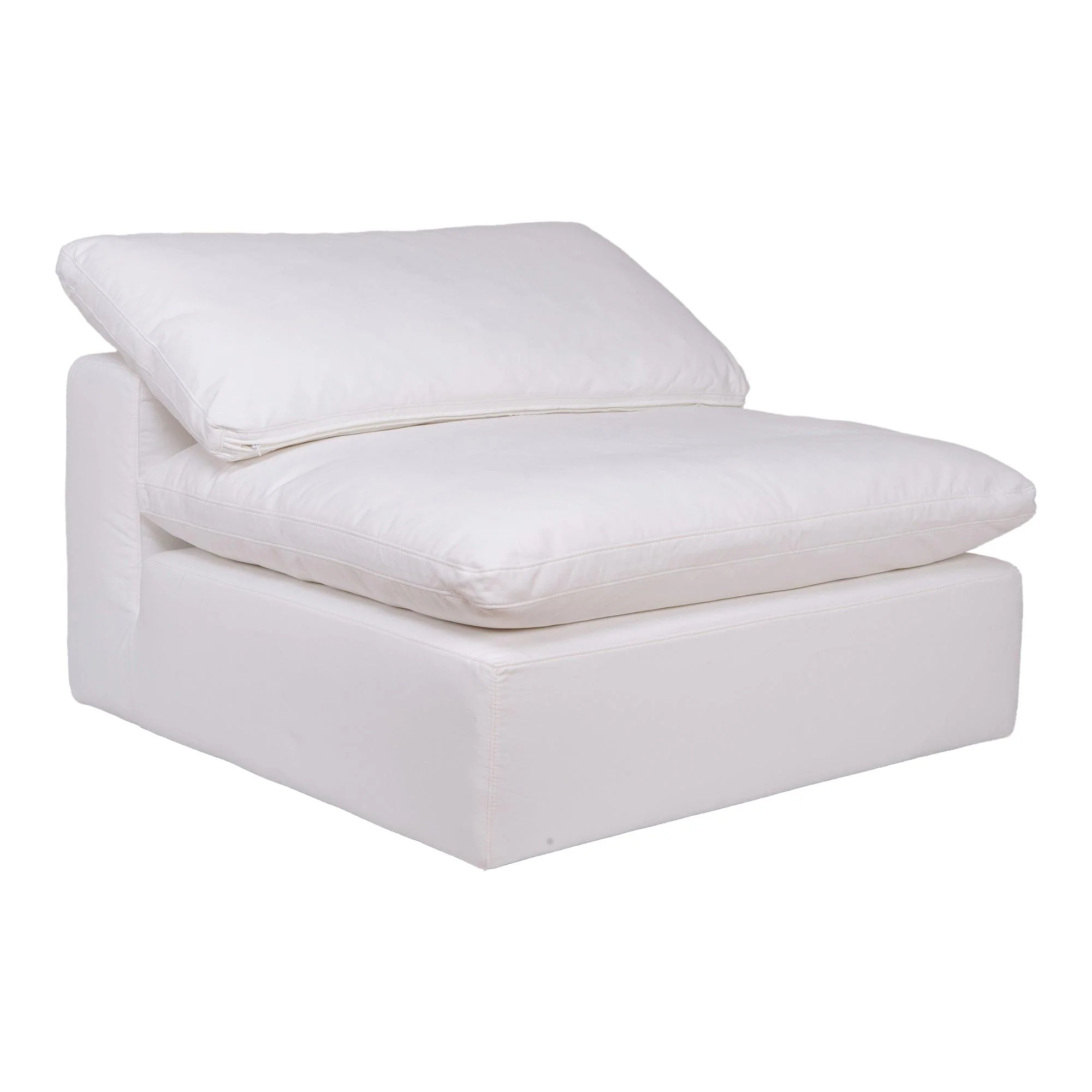 Clay Slipper Chair Performance Fabric White - Frankwebs