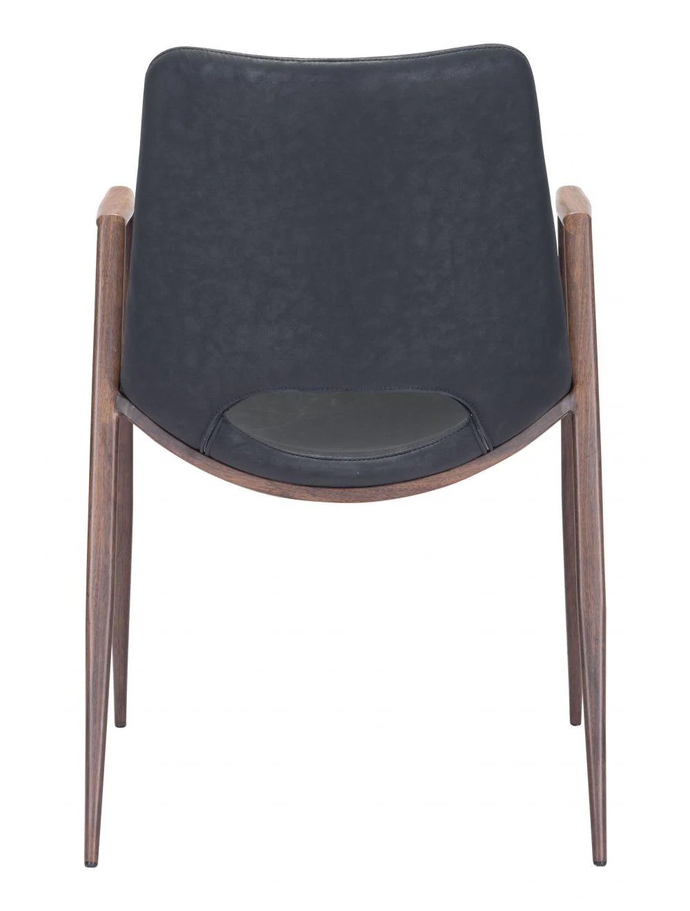 Desi Dining Chair (Set of 2) Black & Walnut - Frankwebs