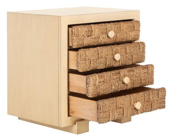 ROSARIO WOVEN WOOD NIGHTSTAND - Frankwebs