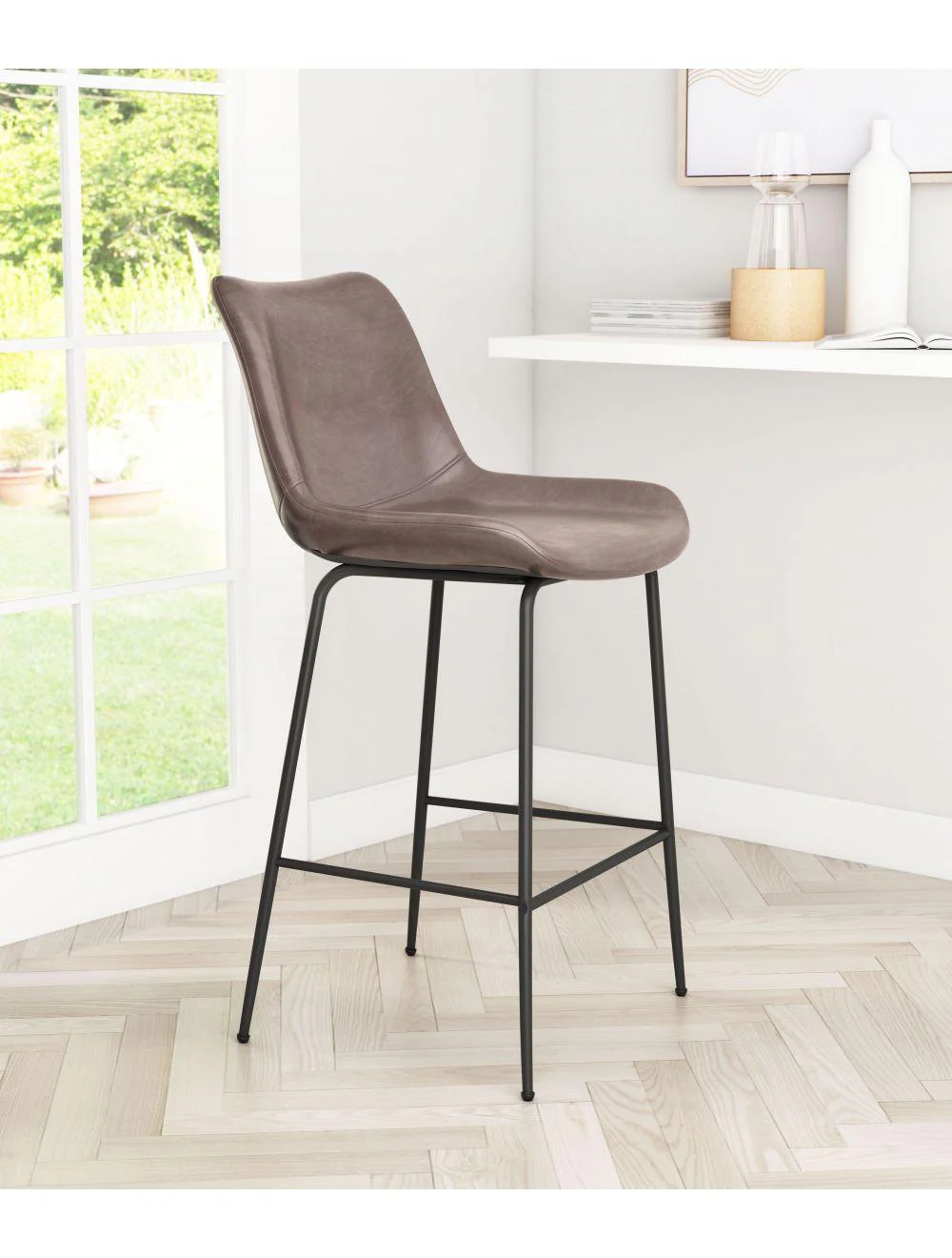 Byron Counter Chair Brown - Frankwebs