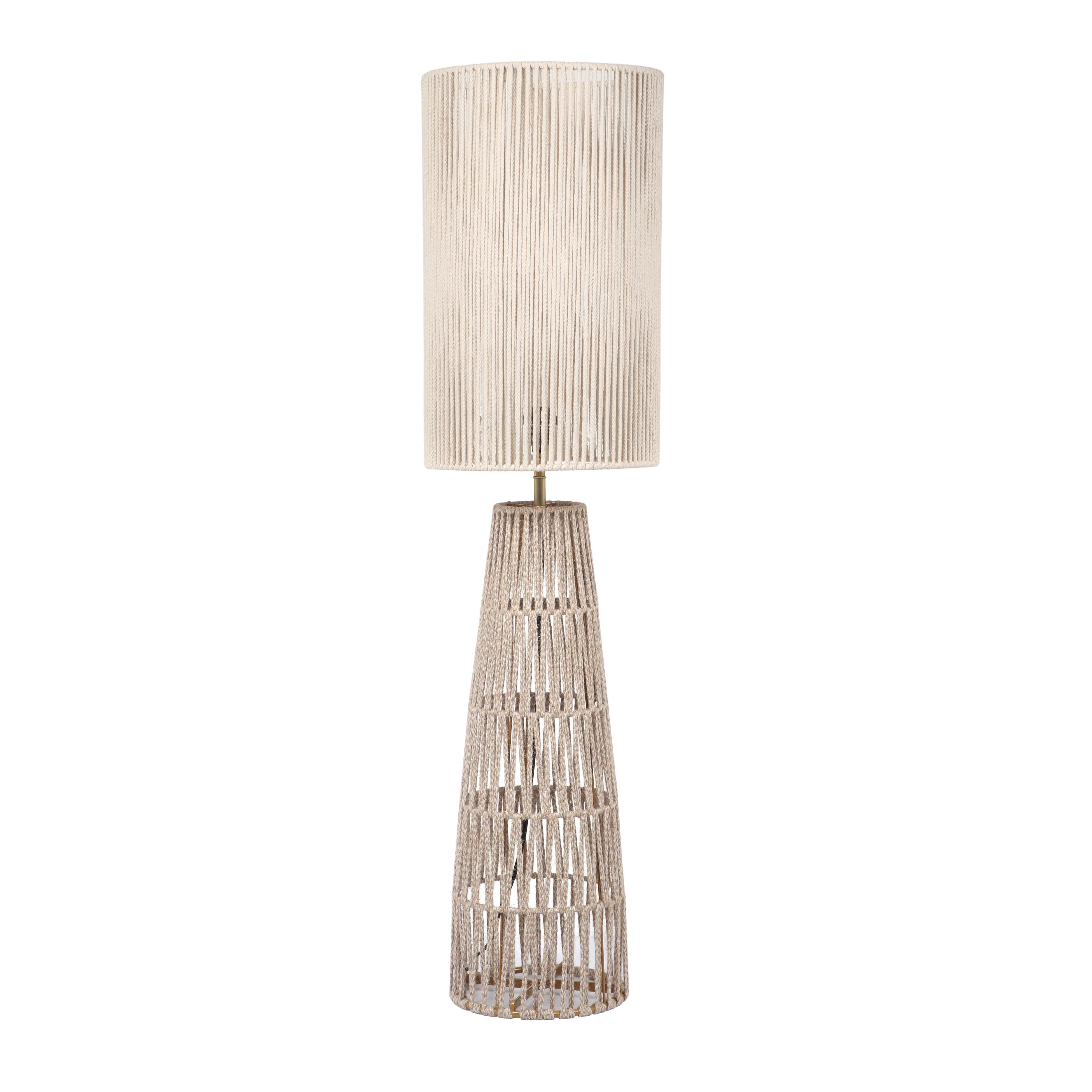 Beam Cream Natural Jute Floor Lamp - Frankwebs