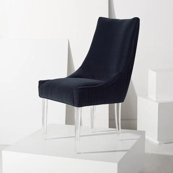 DELUCA ACRYLIC LEG DINING CHAIR - Frankwebs