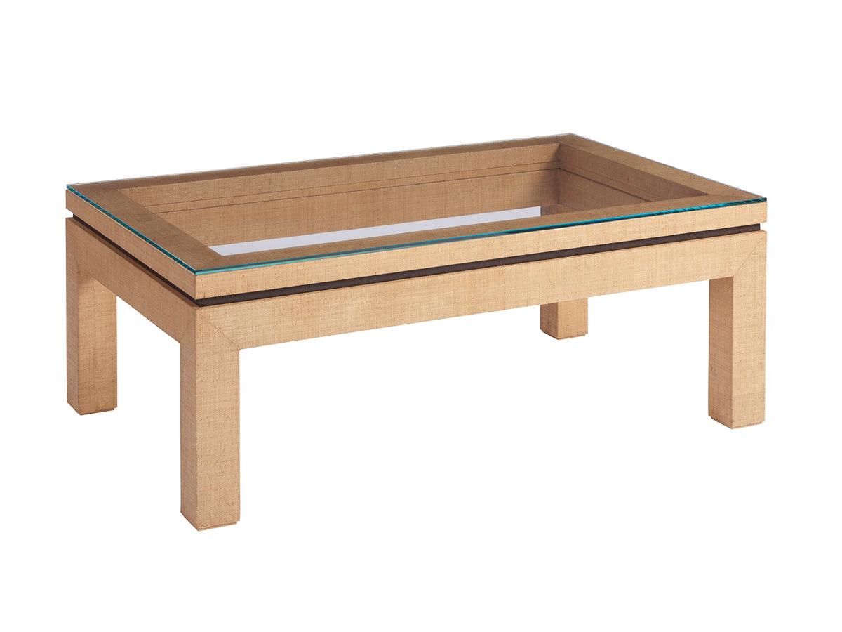 Newport Harbor Raffia Cocktail Table - Frankwebs