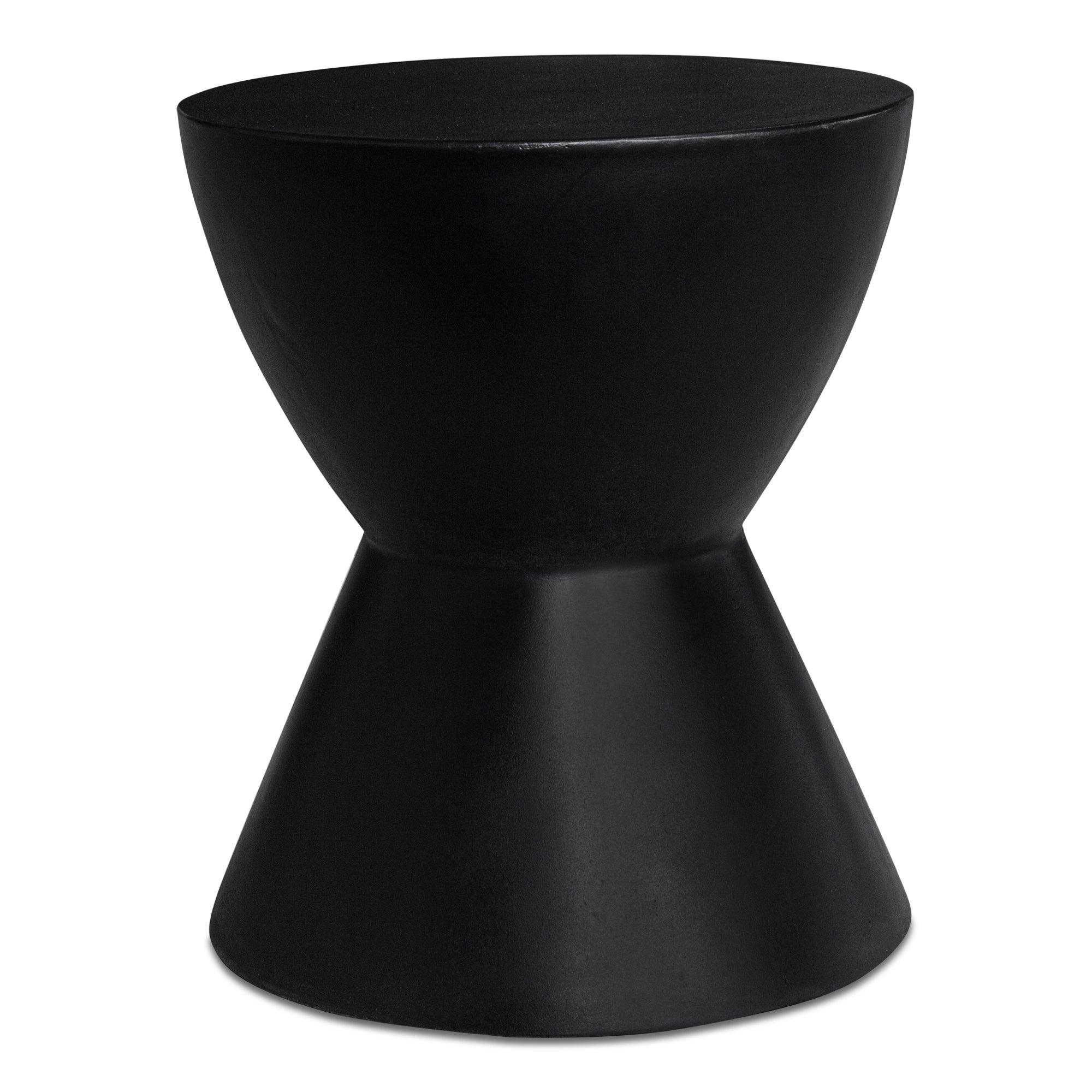 Hourglass Outdoor Stool Black - Frankwebs