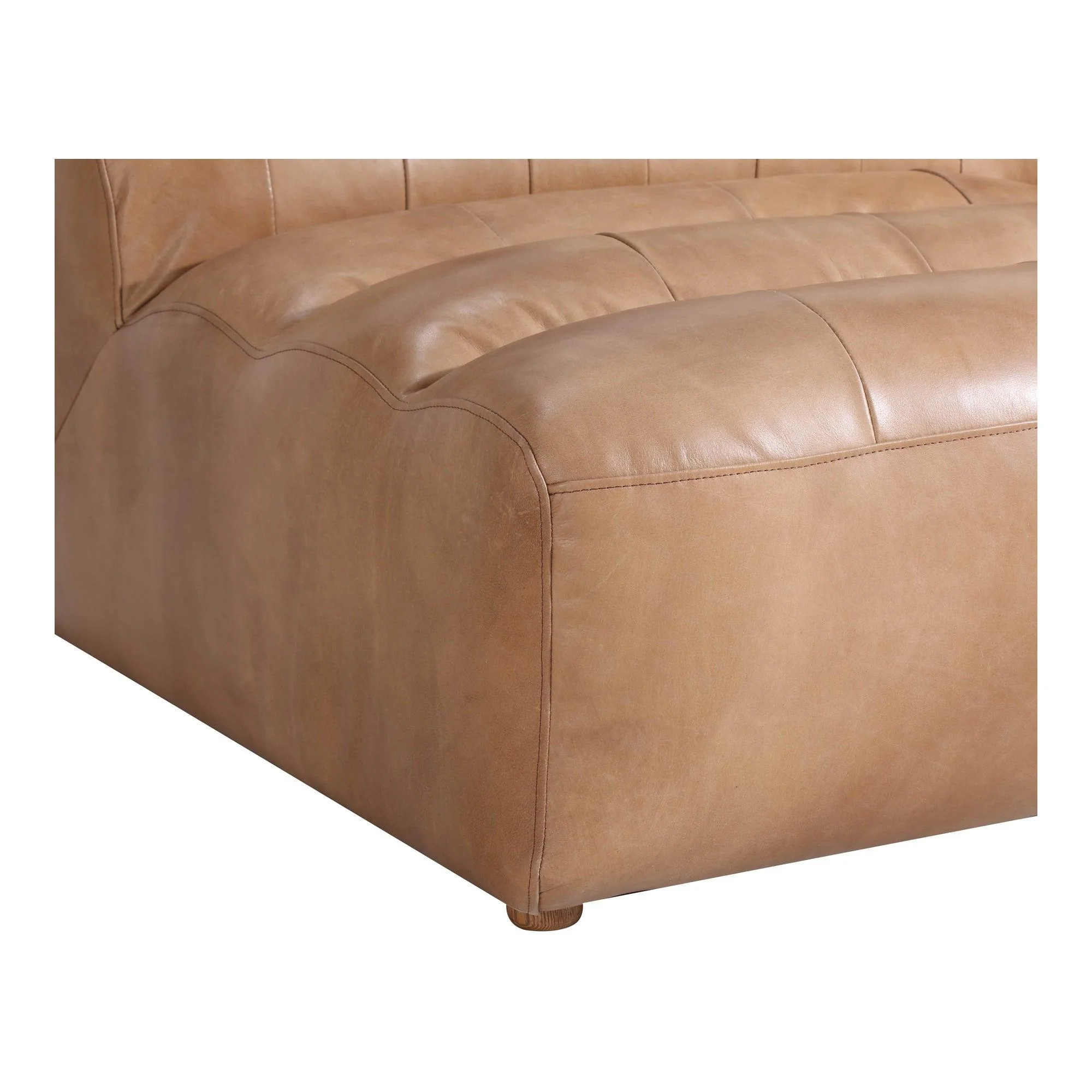 Ramsay Leather Slipper Chair Tan - Frankwebs