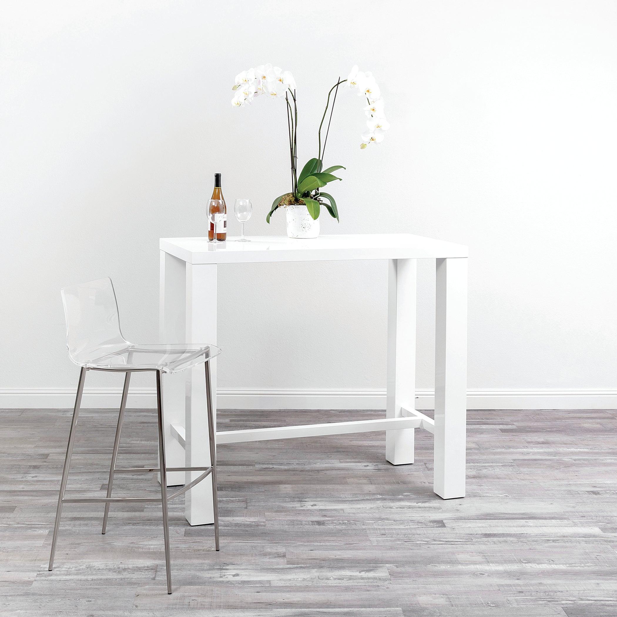 Abby Bar Table Top  High Gloss White - Frankwebs