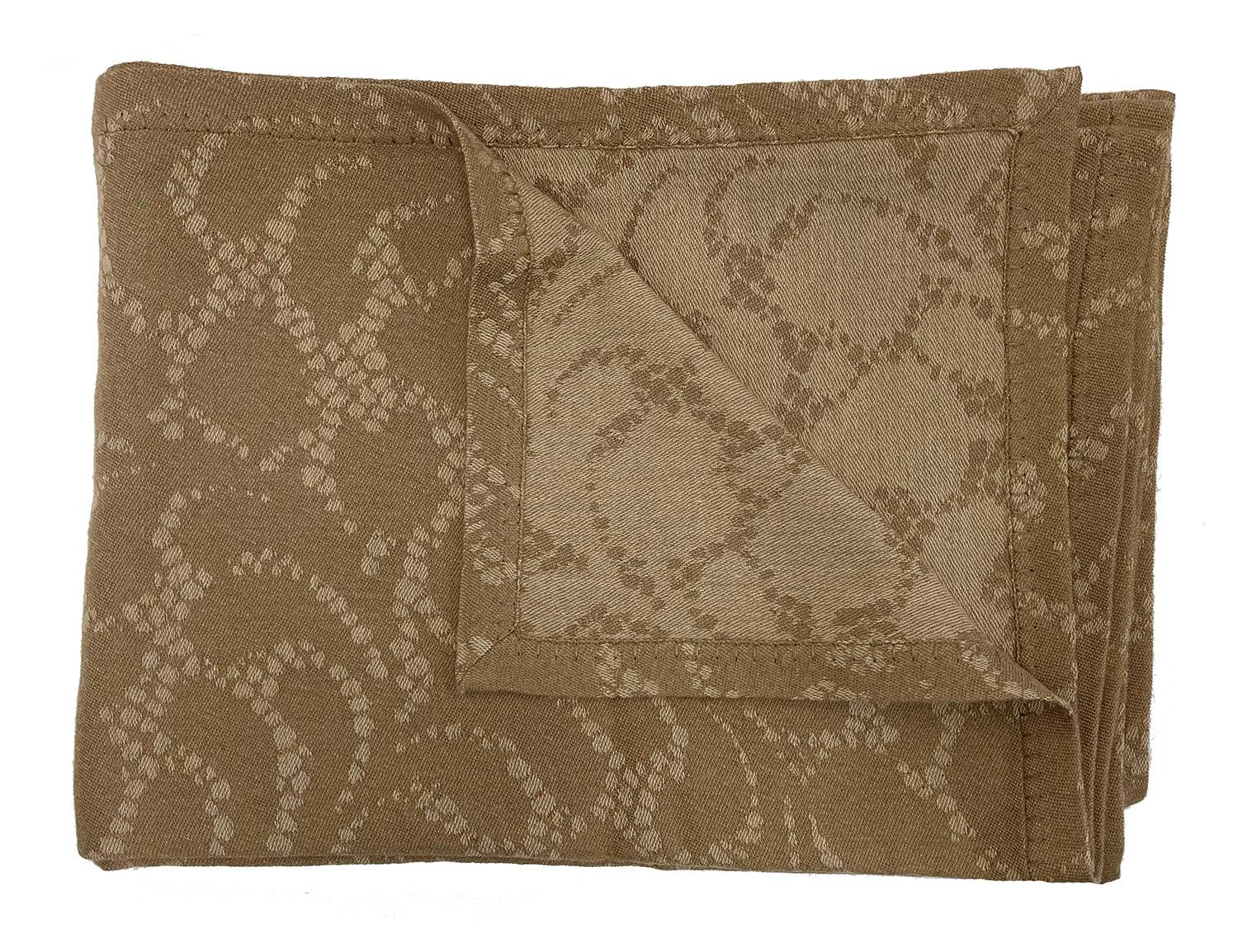 Floral Camel Hair Throw - Frankwebs