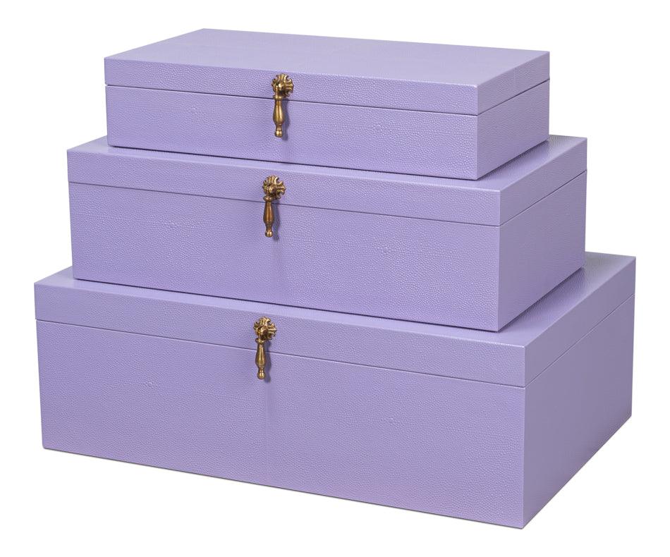Cosmos Nesting Boxes S/3 Lilac - Frankwebs