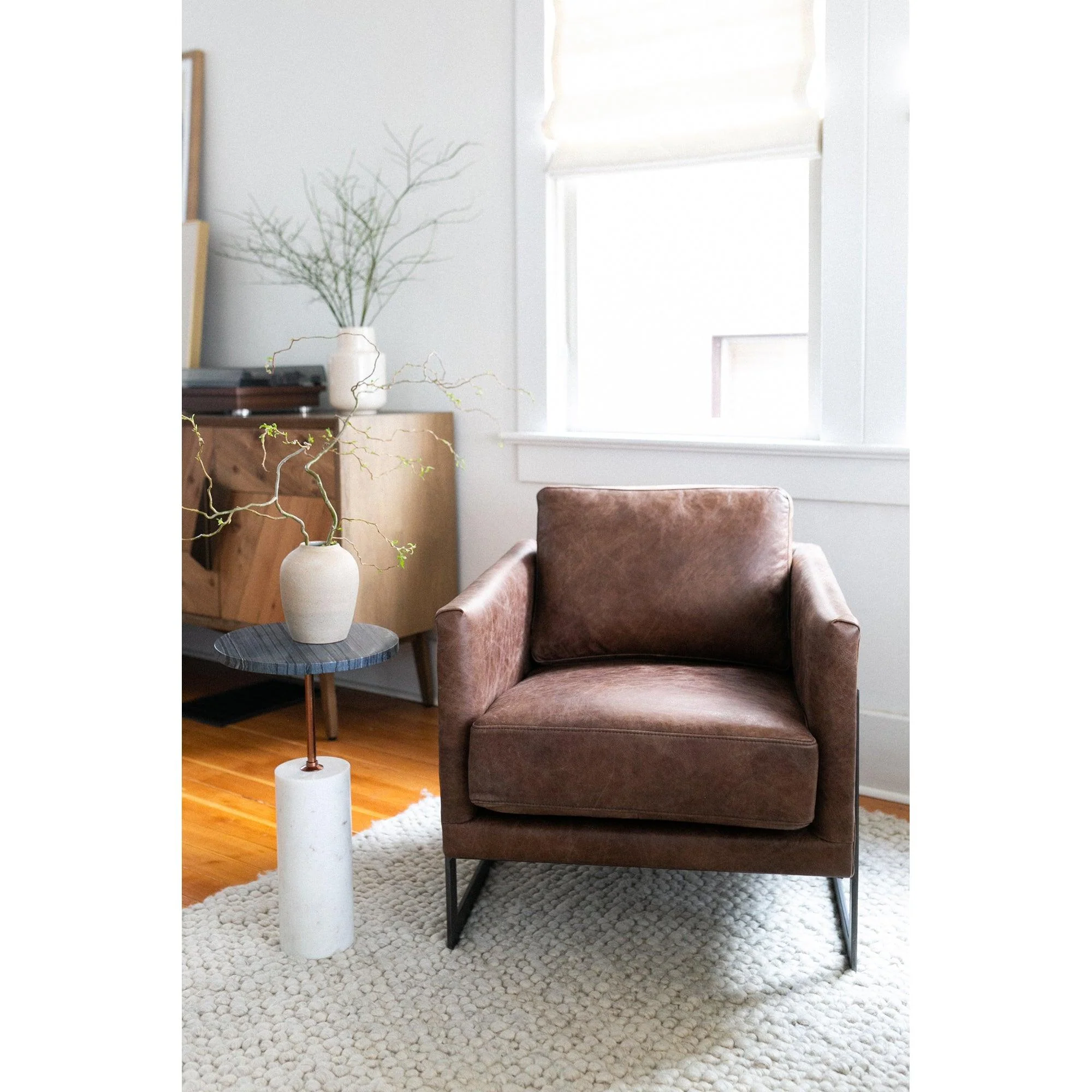 Luxley Club Chair Open Road Brown Leather - Frankwebs