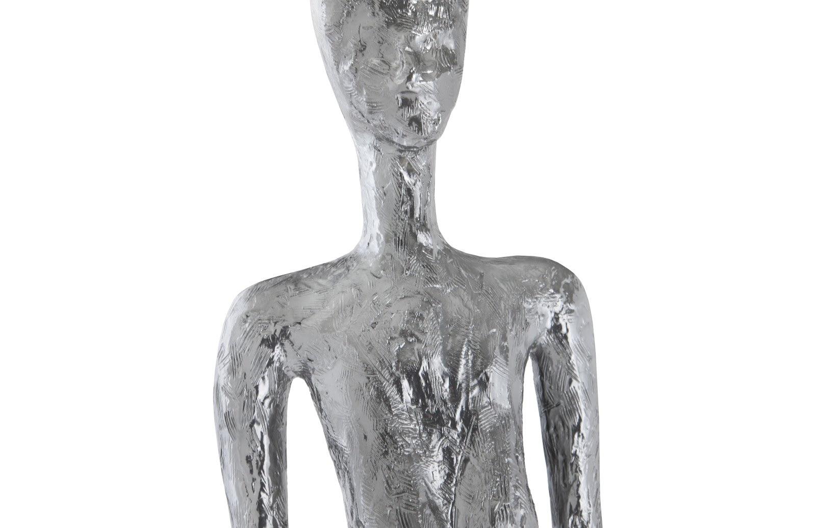 Lottie Sculpture, Resin, Liquid Silver - Frankwebs