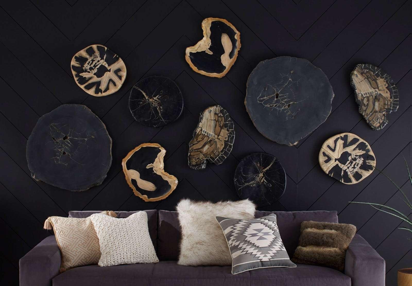 Cast Petrified Wood Wall Tile, Resin, Thin - Frankwebs