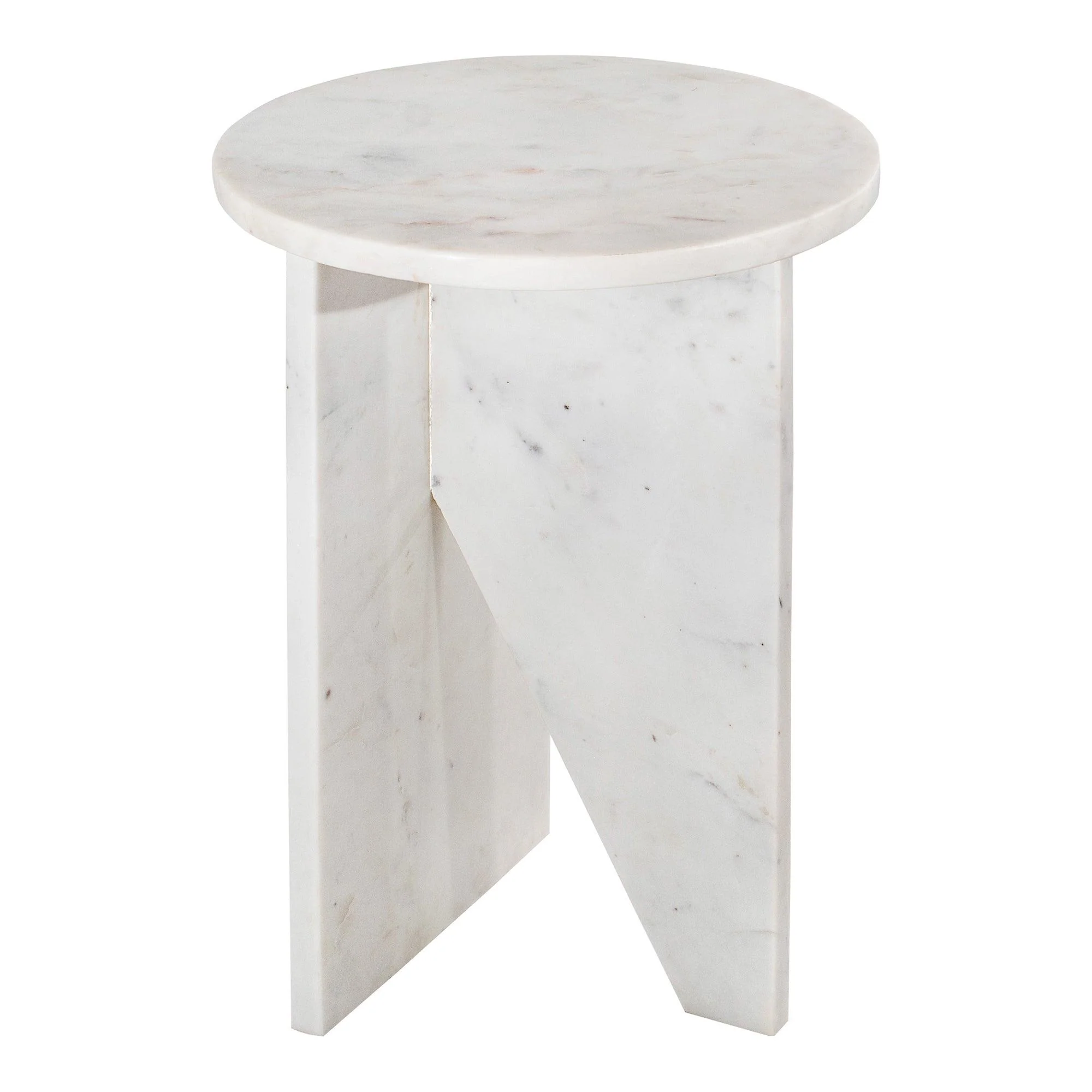 Grace Accent Table White Marble - Frankwebs