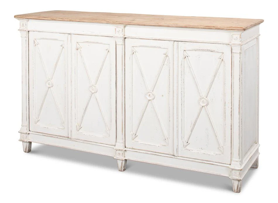 Marksman Sideboard - Whitewash Finish - Frankwebs