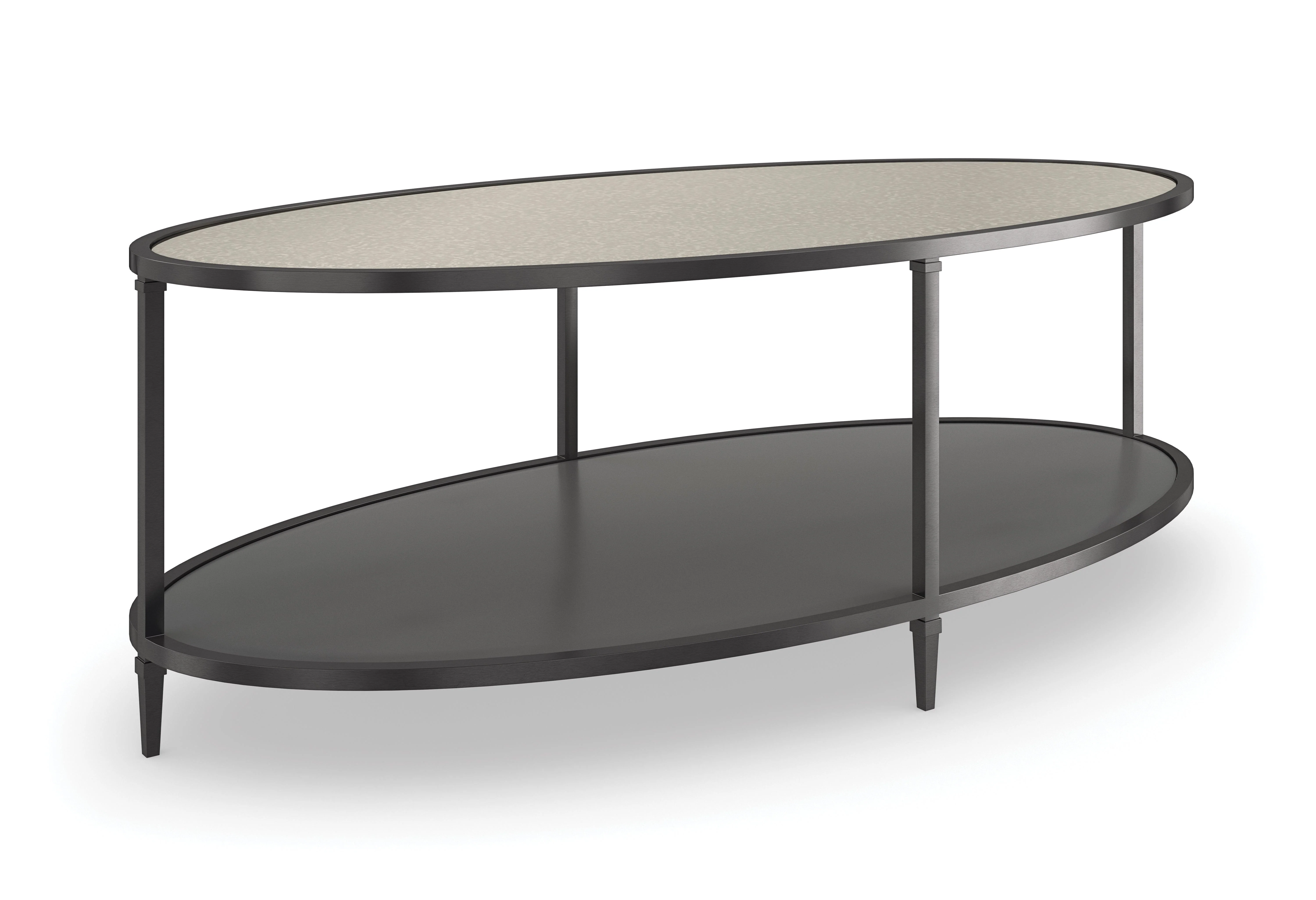 Classic Smoulder Oval Cocktail Table - Frankwebs