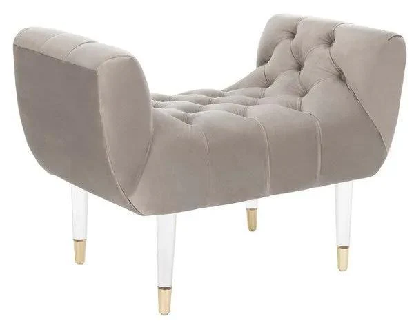 EUGENIE TUFTED VELVET BENCH - Frankwebs