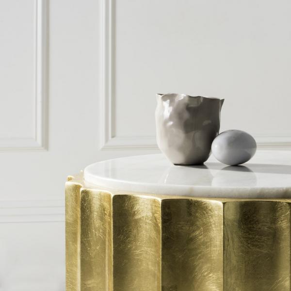 ELODIE GOLD SIDE TABLE - Frankwebs