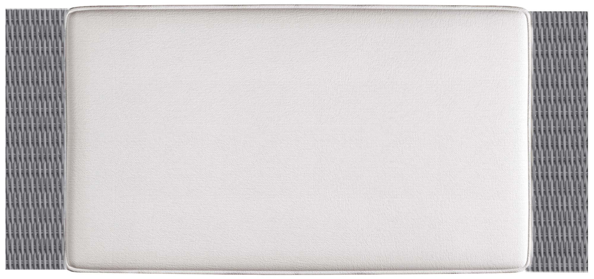 CAPRI OTTOMAN/ GRAY ROPE GREY ROPE FRAME OTTOMAN - Frankwebs