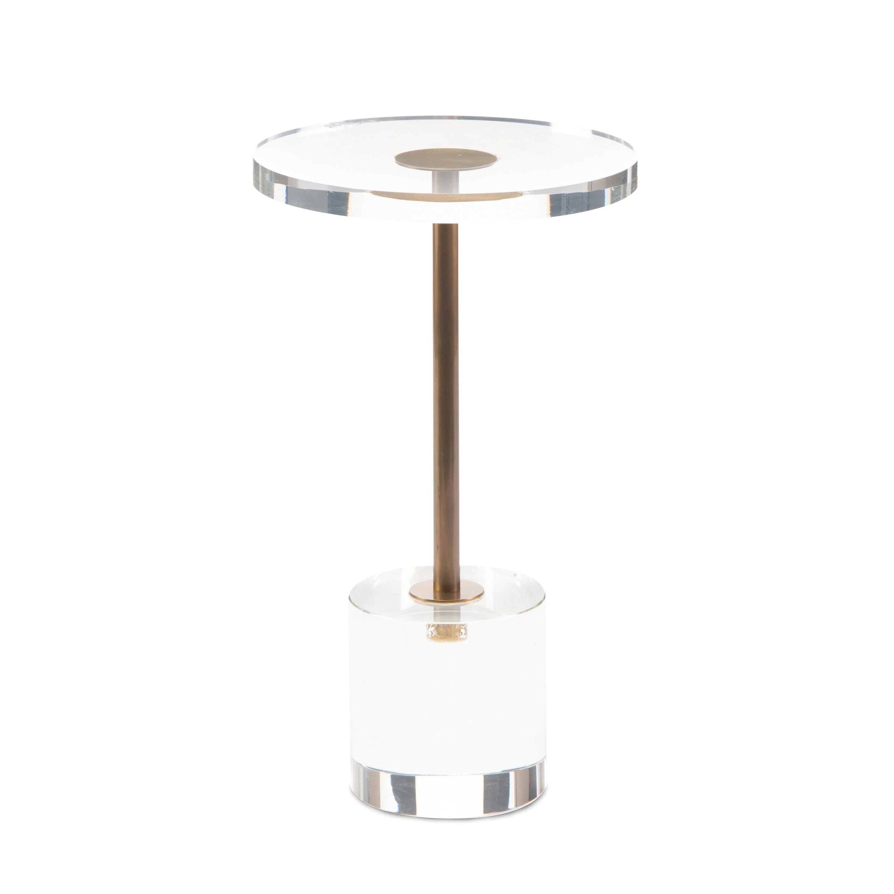 Brass And Acrylic Martini Side Table 2 - Frankwebs