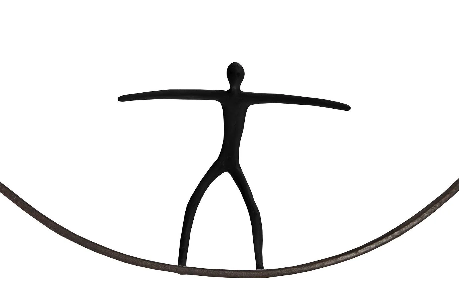Olympic Figure in Iron Ring, Black, Rust,  Style C - Frankwebs