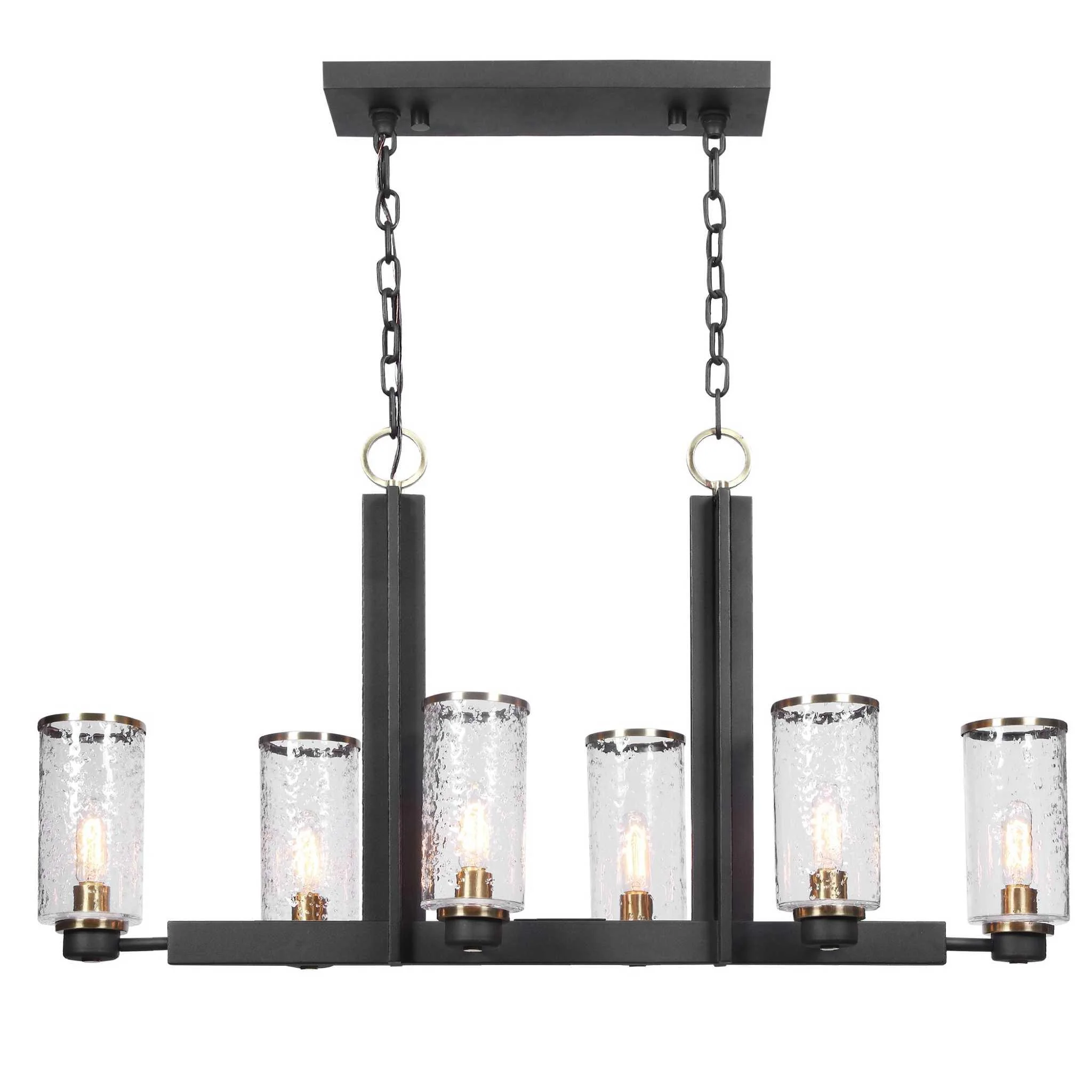 Jarsdel 6 Light Industrial Island Light - Frankwebs