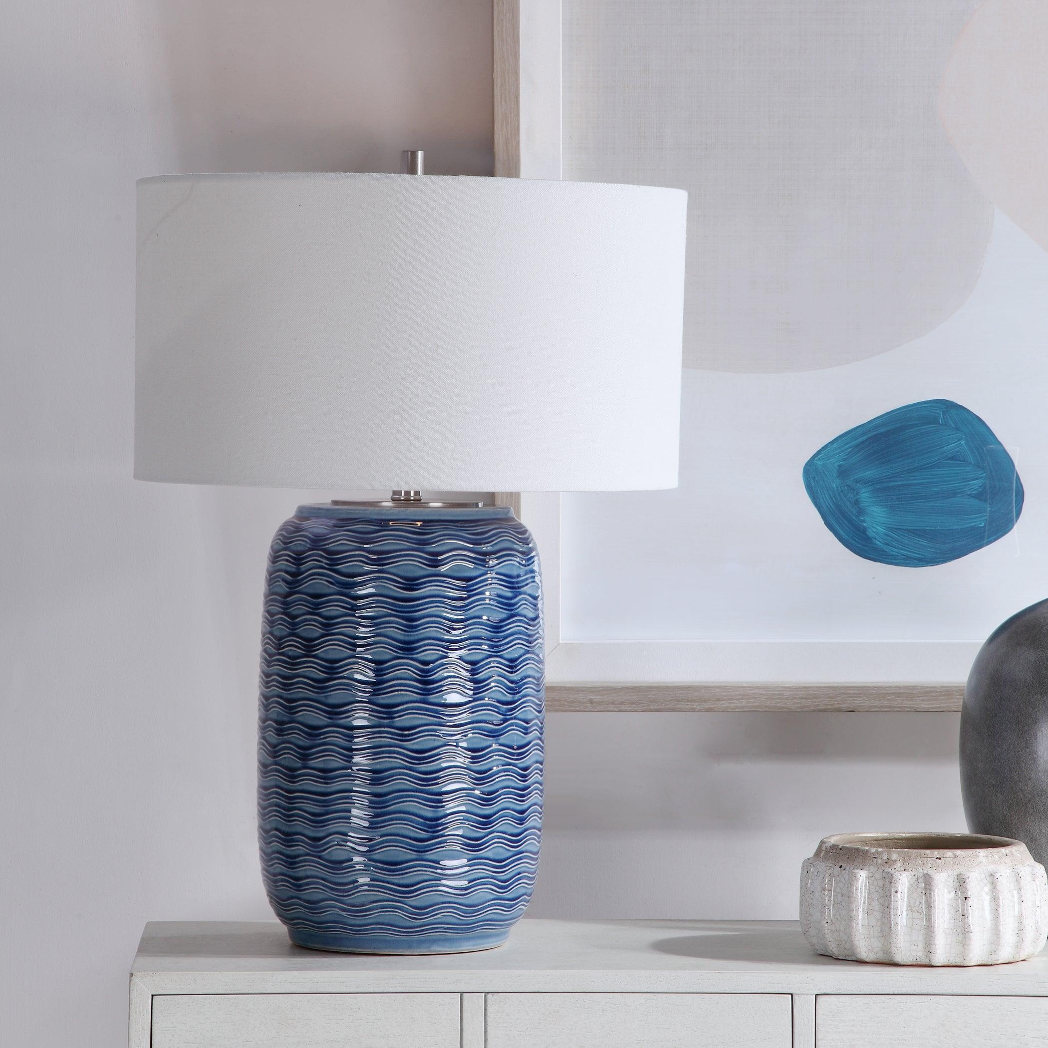 SEDNA BLUE TABLE LAMP - Frankwebs