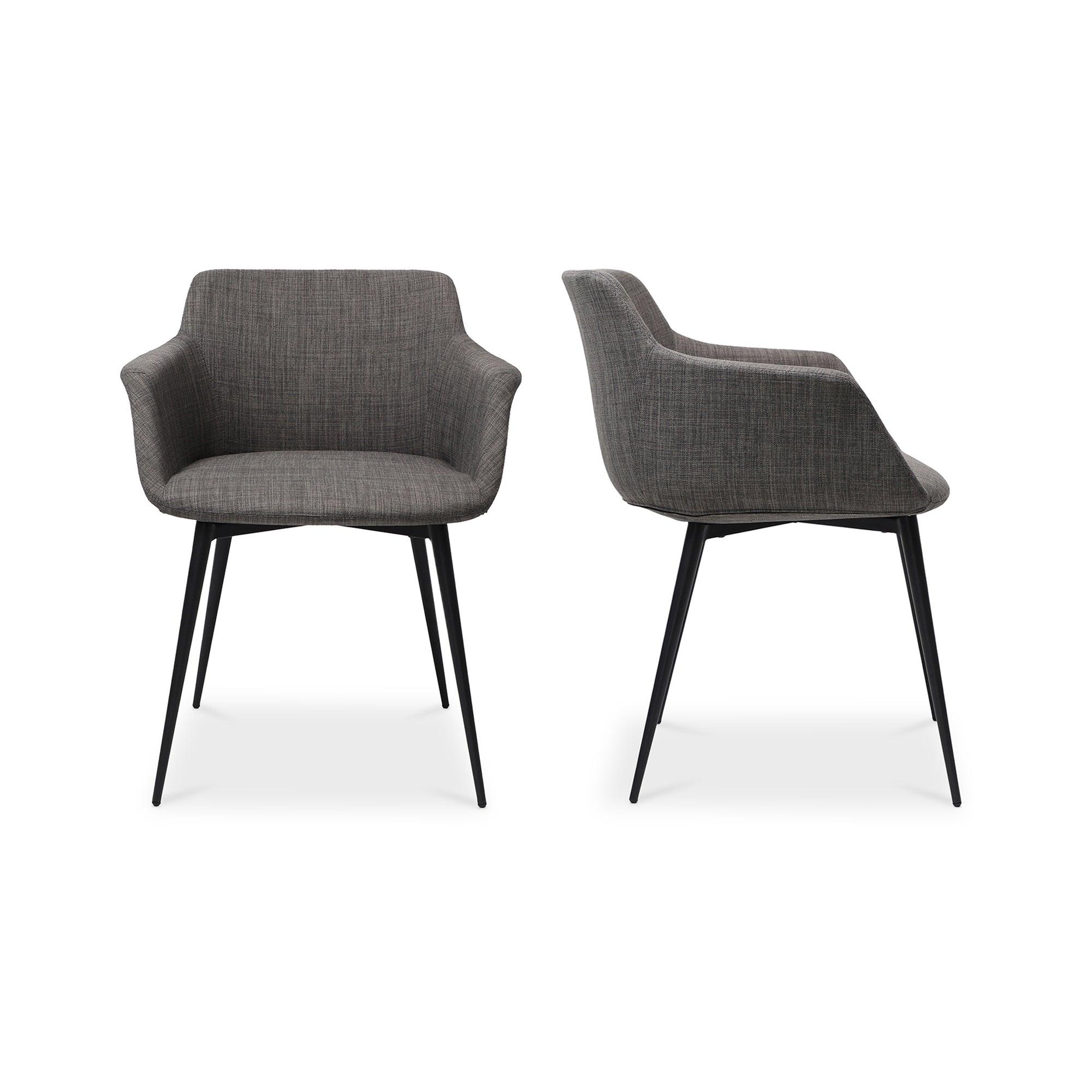 Ronda Arm Chair Grey - Set Of Two - Frankwebs