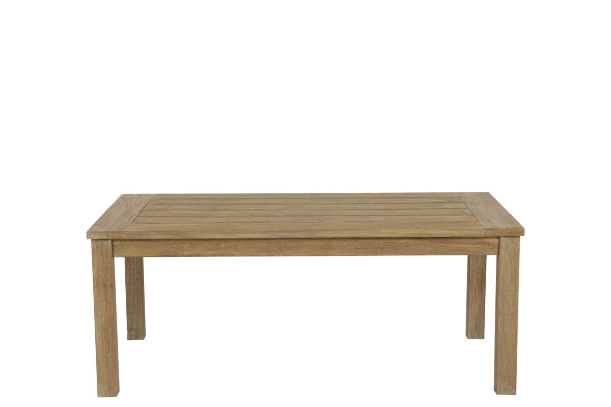 Coastal Teak Rectangular Coffee Table - Frankwebs
