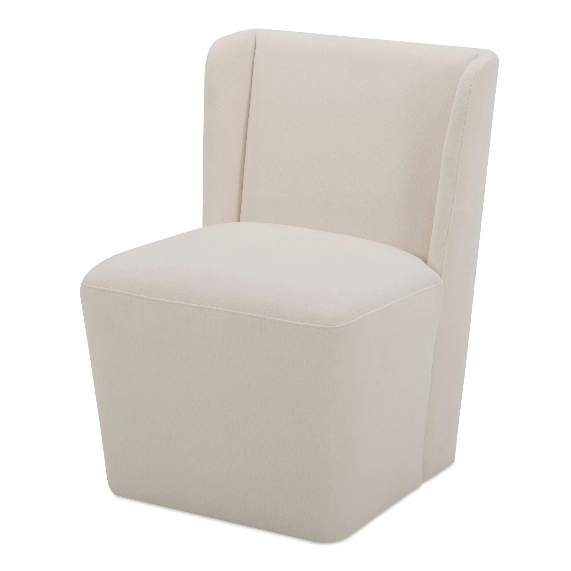 Cormac Rolling Dining Chair Performance Fabric Cream - Frankwebs