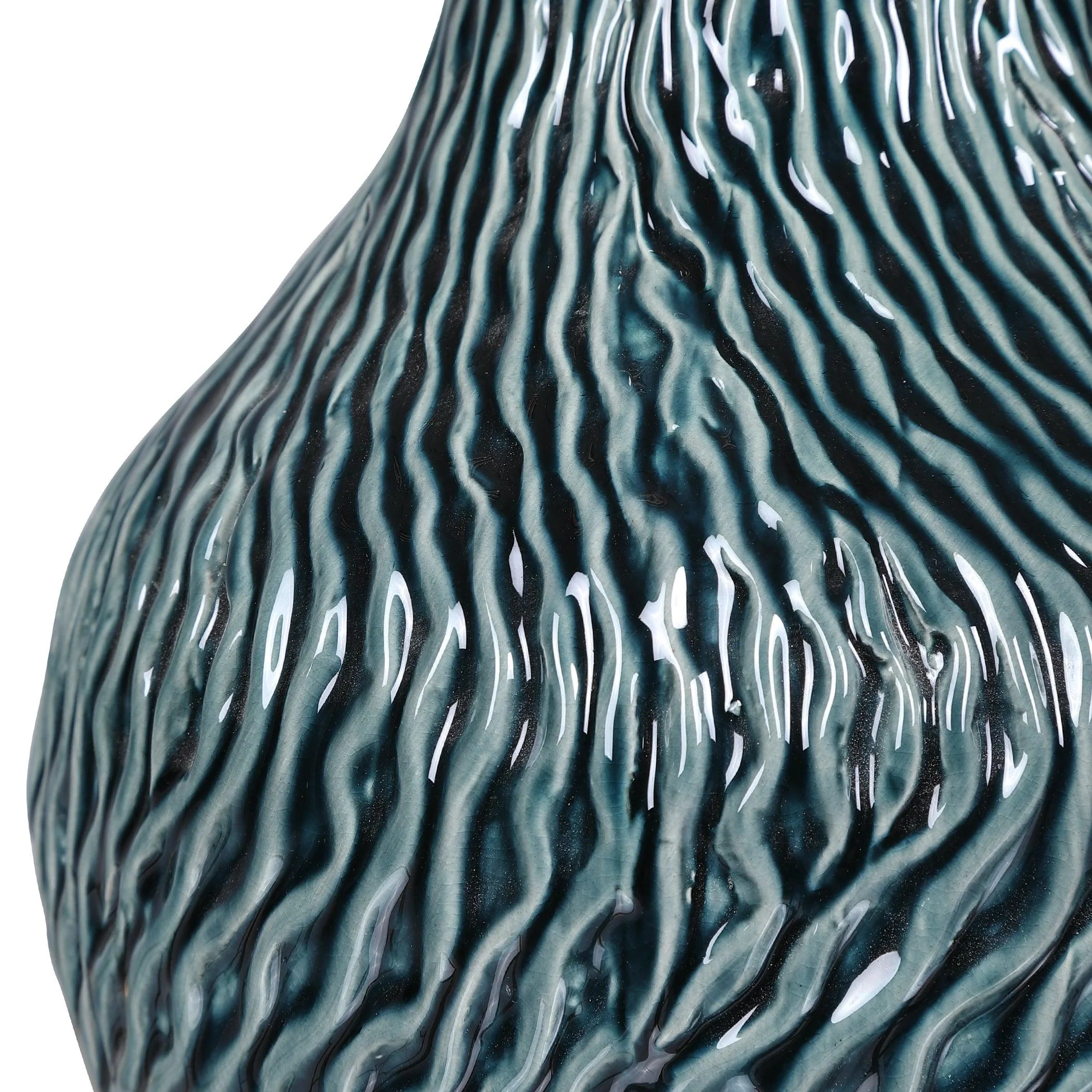 ALMERA DARK TEAL BOTTLES, SET OF 2 - Frankwebs