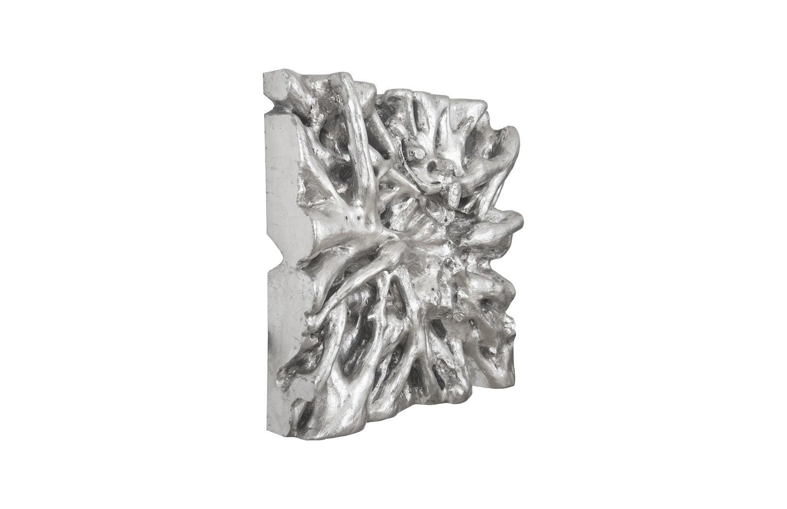 Square Root Wall Art, Silver Leaf - Frankwebs