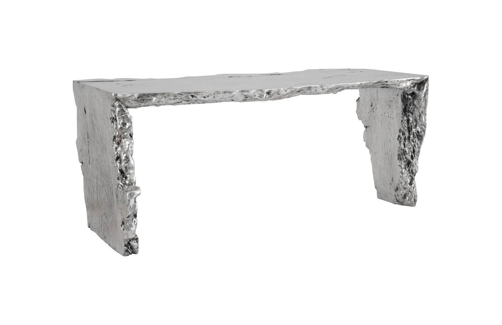 Waterfall Desk, Silver Leaf - Frankwebs