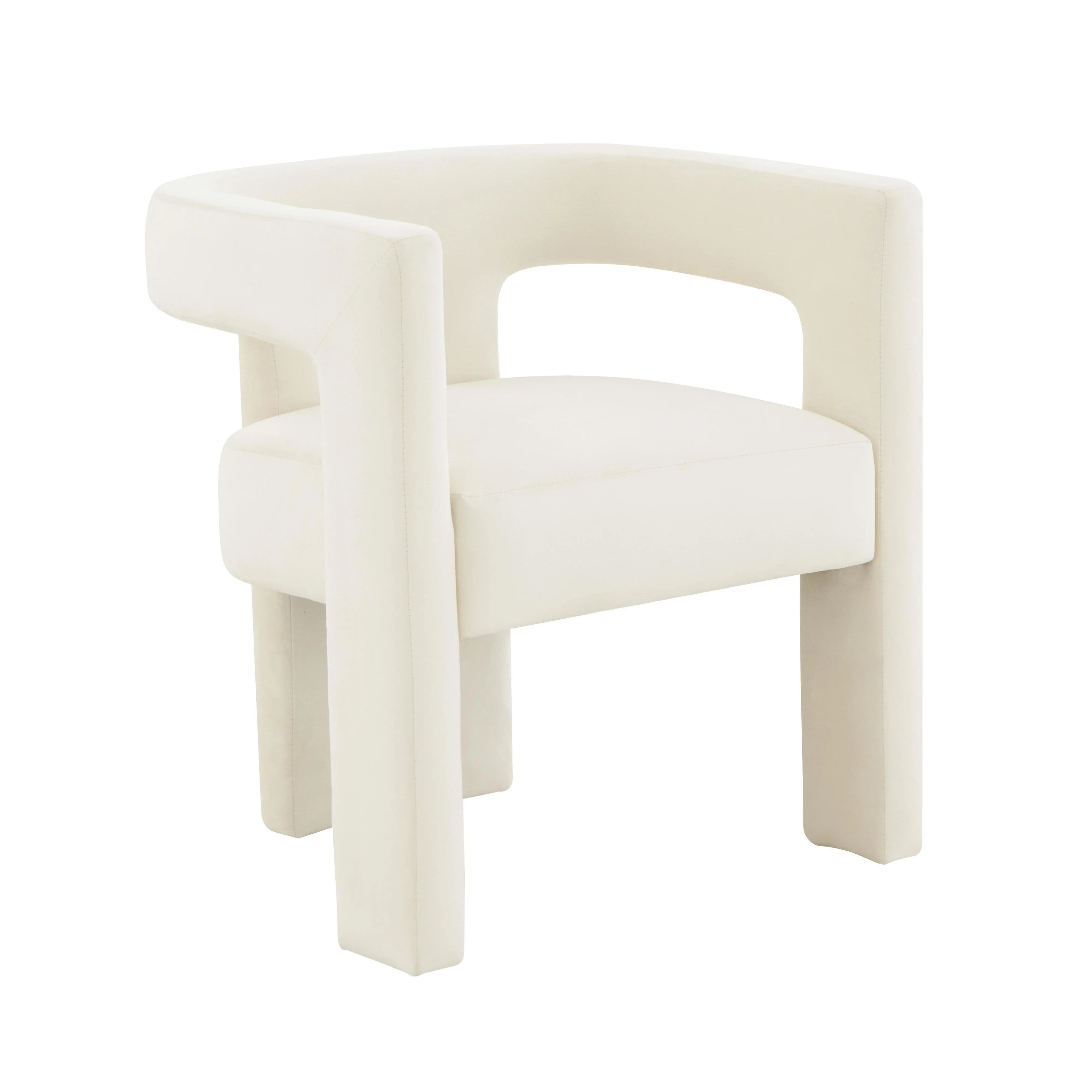 Sloane Cream Velvet Chair - Frankwebs