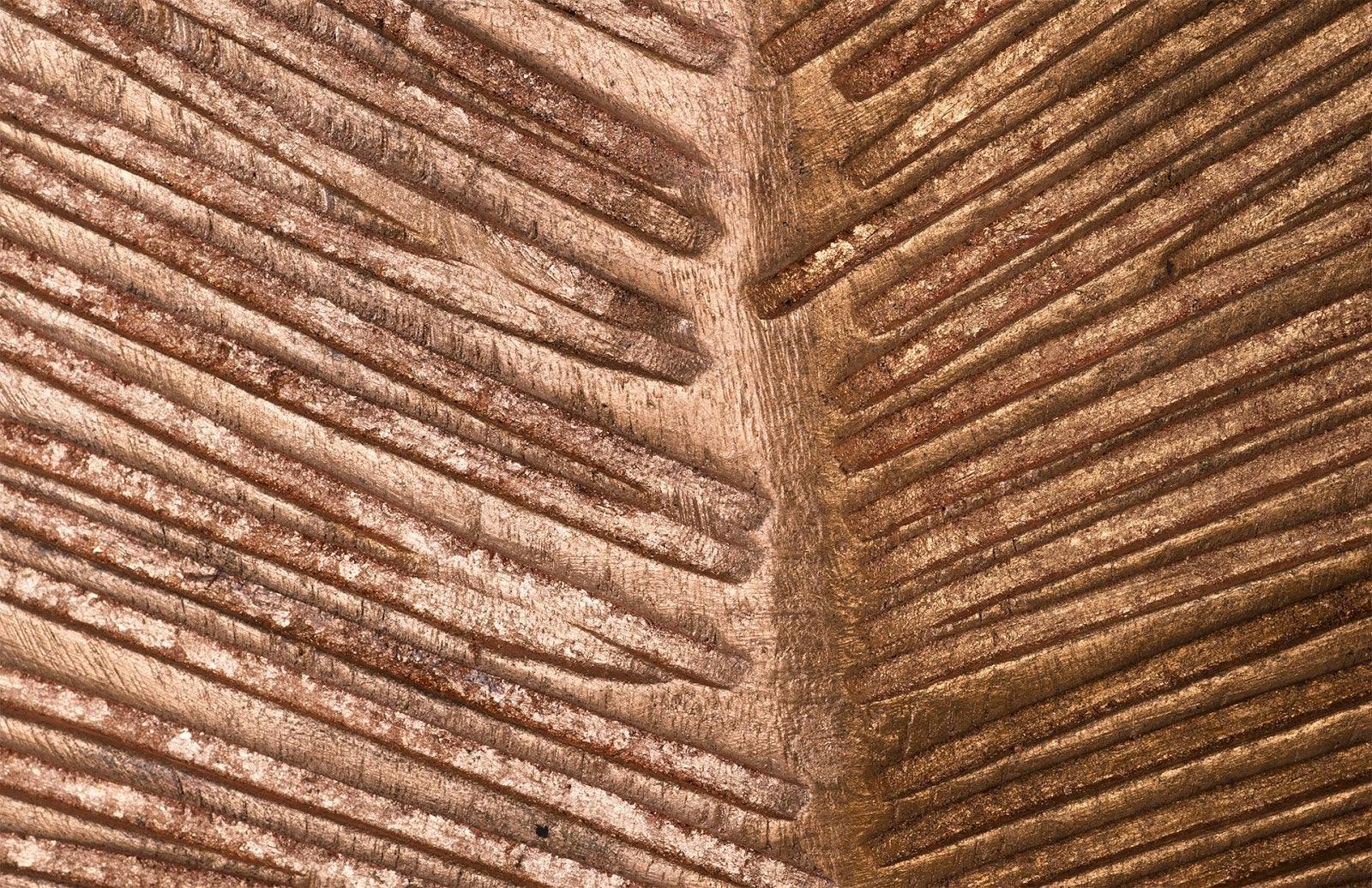 Carved Leaf on Stand, Copper Leaf, MD - Frankwebs