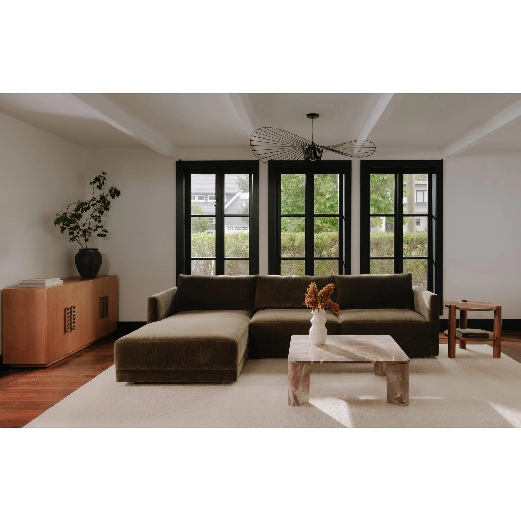 Bryn Sectional Cedar Green Left - Frankwebs