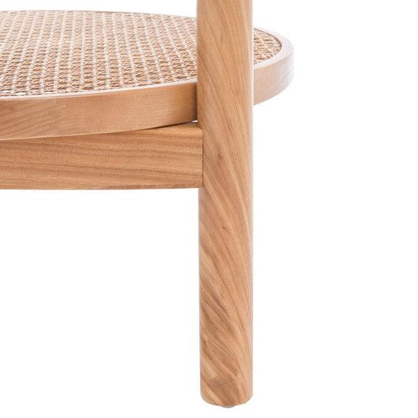 KARYNA RATTAN AND GLASS ACCENT TABLE - Frankwebs