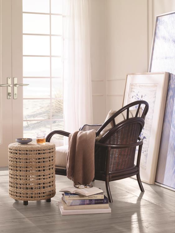 Curate Wayward Woven Ottoman - Frankwebs