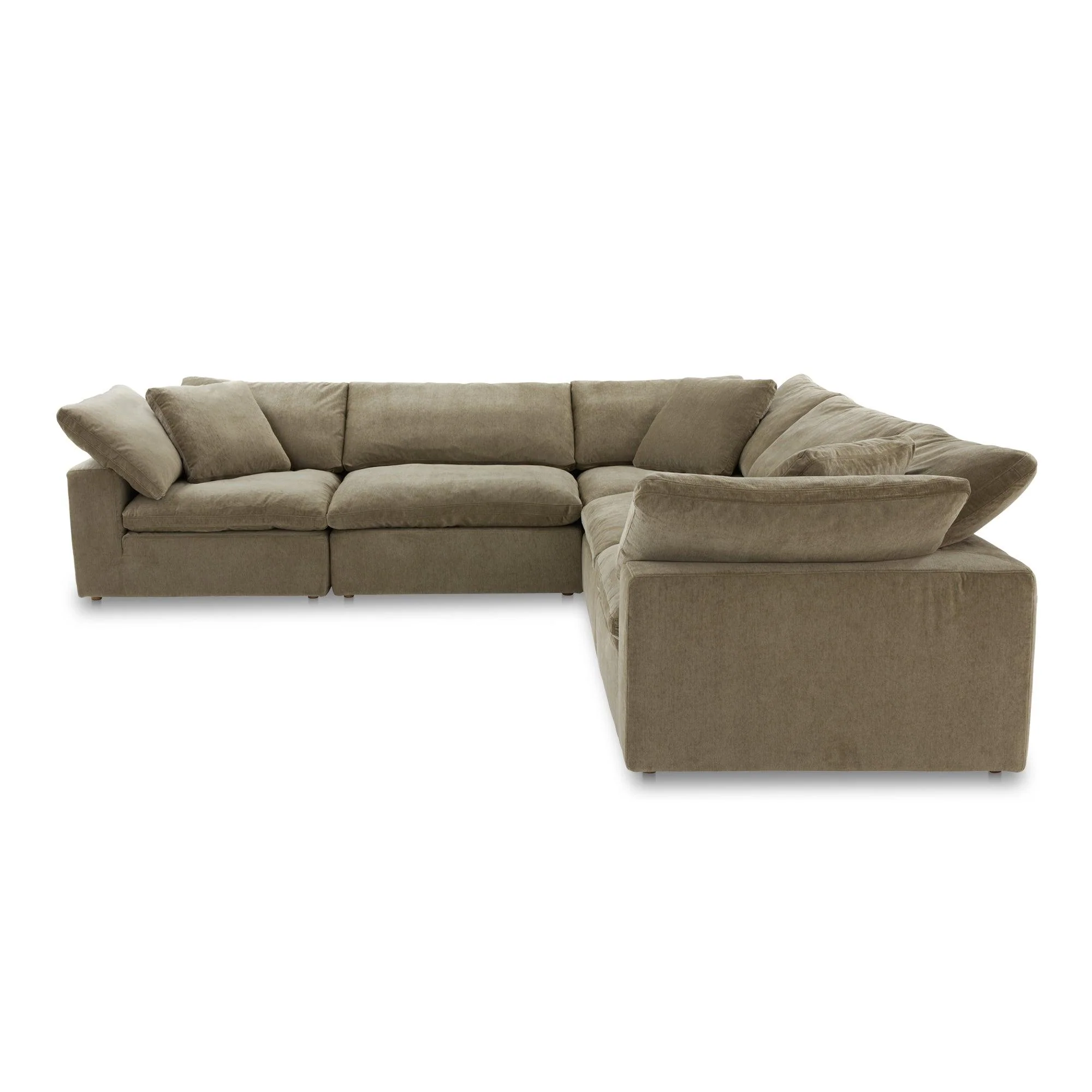 Clay Classic L Modular Sectional Performance Fabric Desert Sage - Frankwebs
