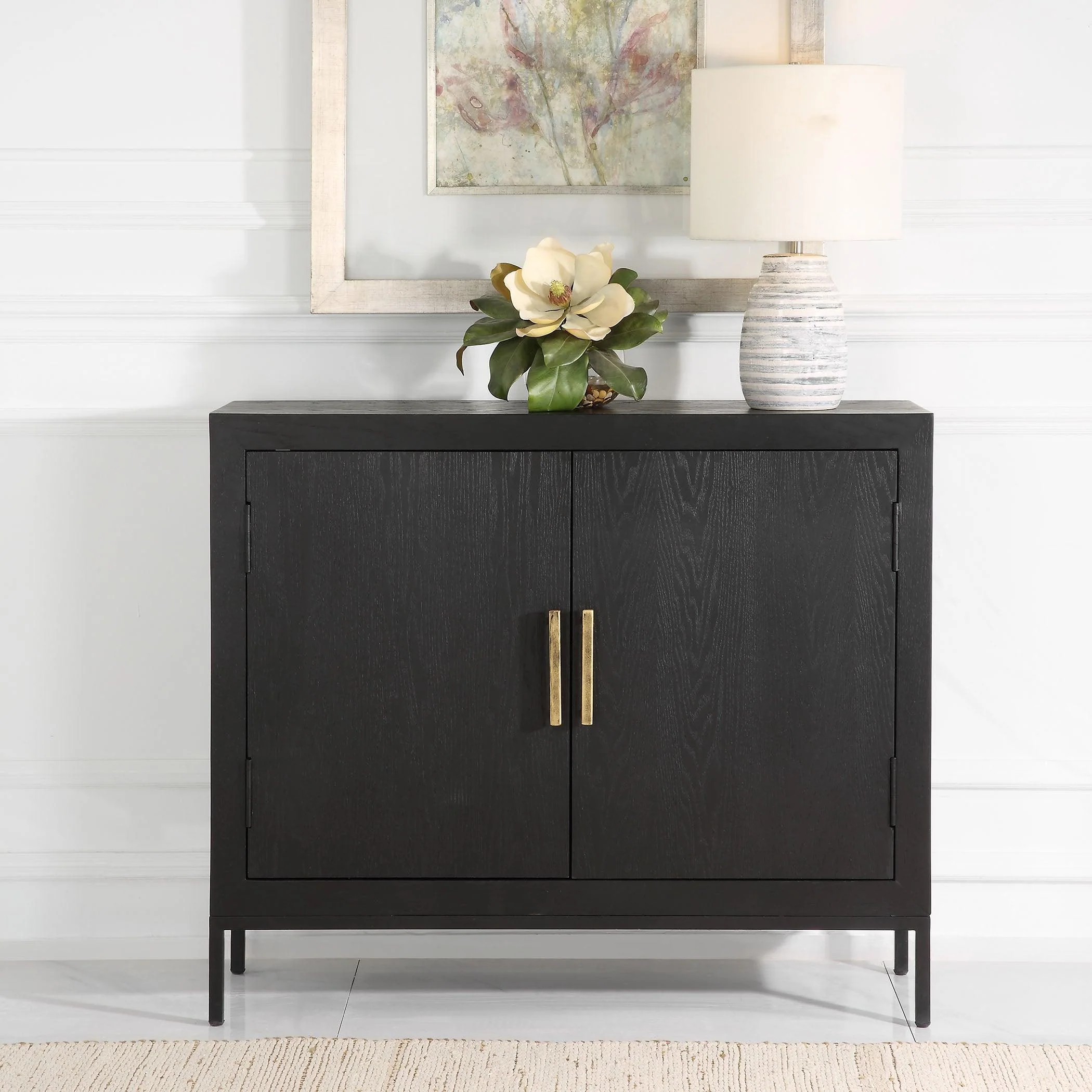 Front Range Dark Oak 2 Door Cabinet - Frankwebs