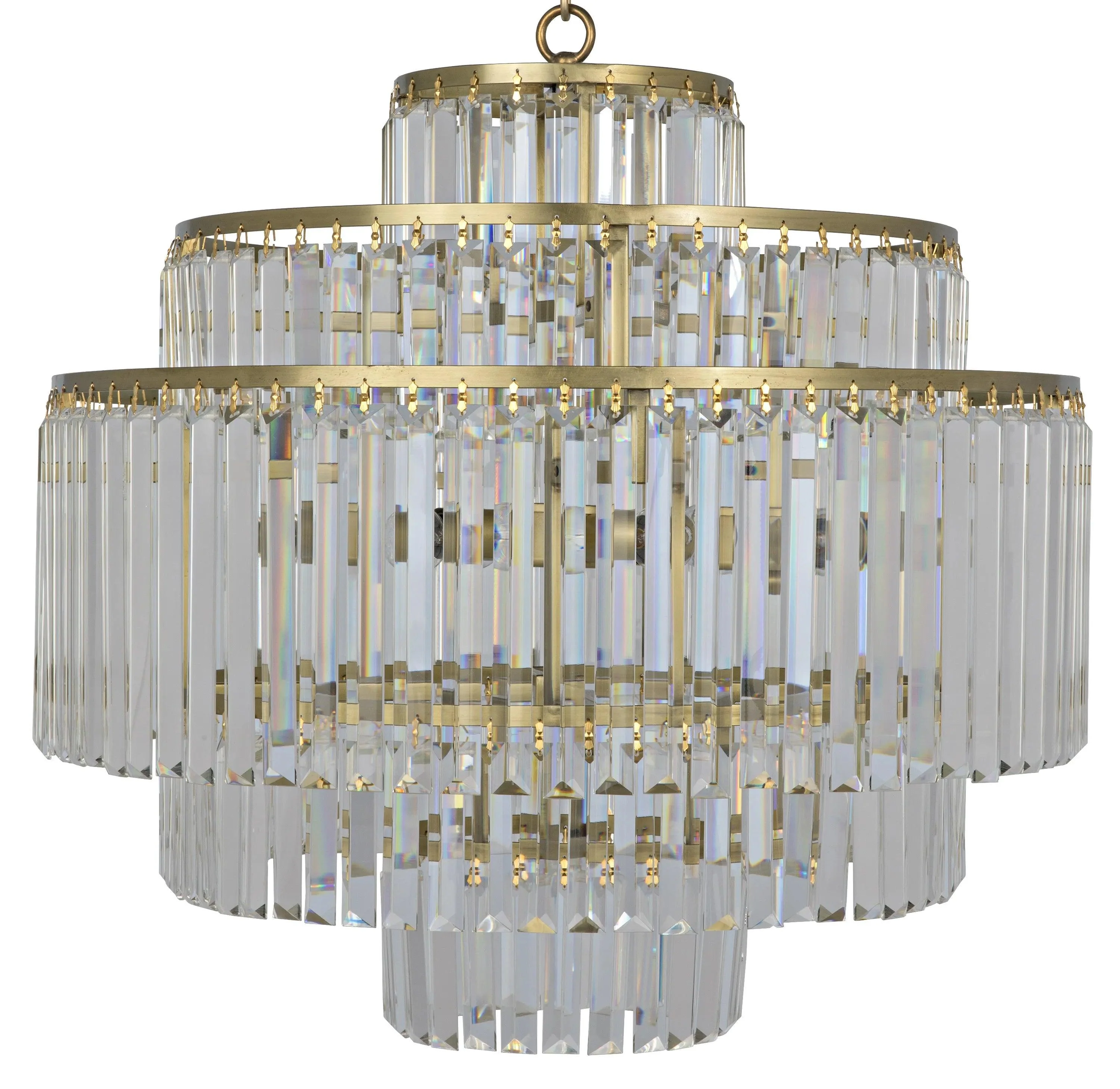 Quintus Chandelier, Metal with Brass Finish - Frankwebs