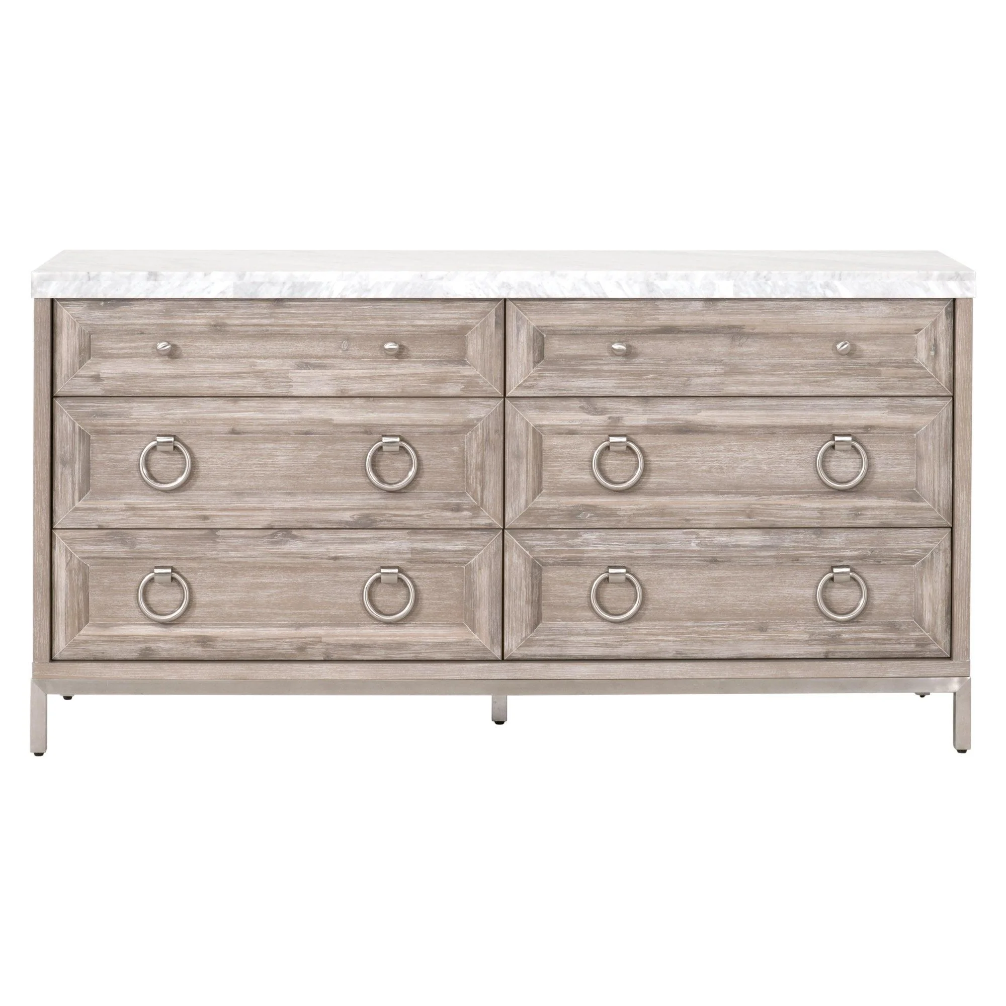 Azure Carrera 6-Drawer Double Dresser - Frankwebs