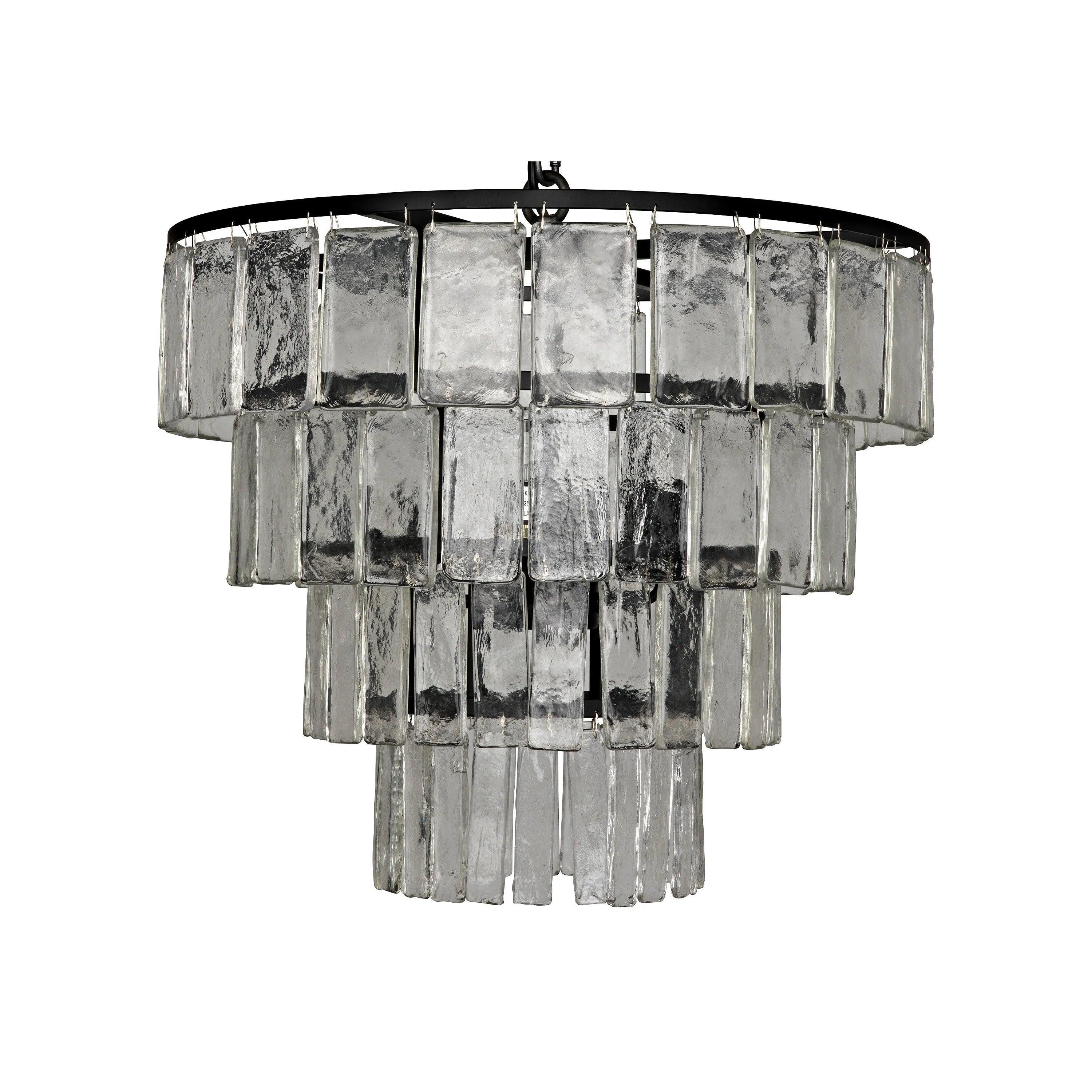 Carnegie Chandelier, Medium, Black Steel - Frankwebs