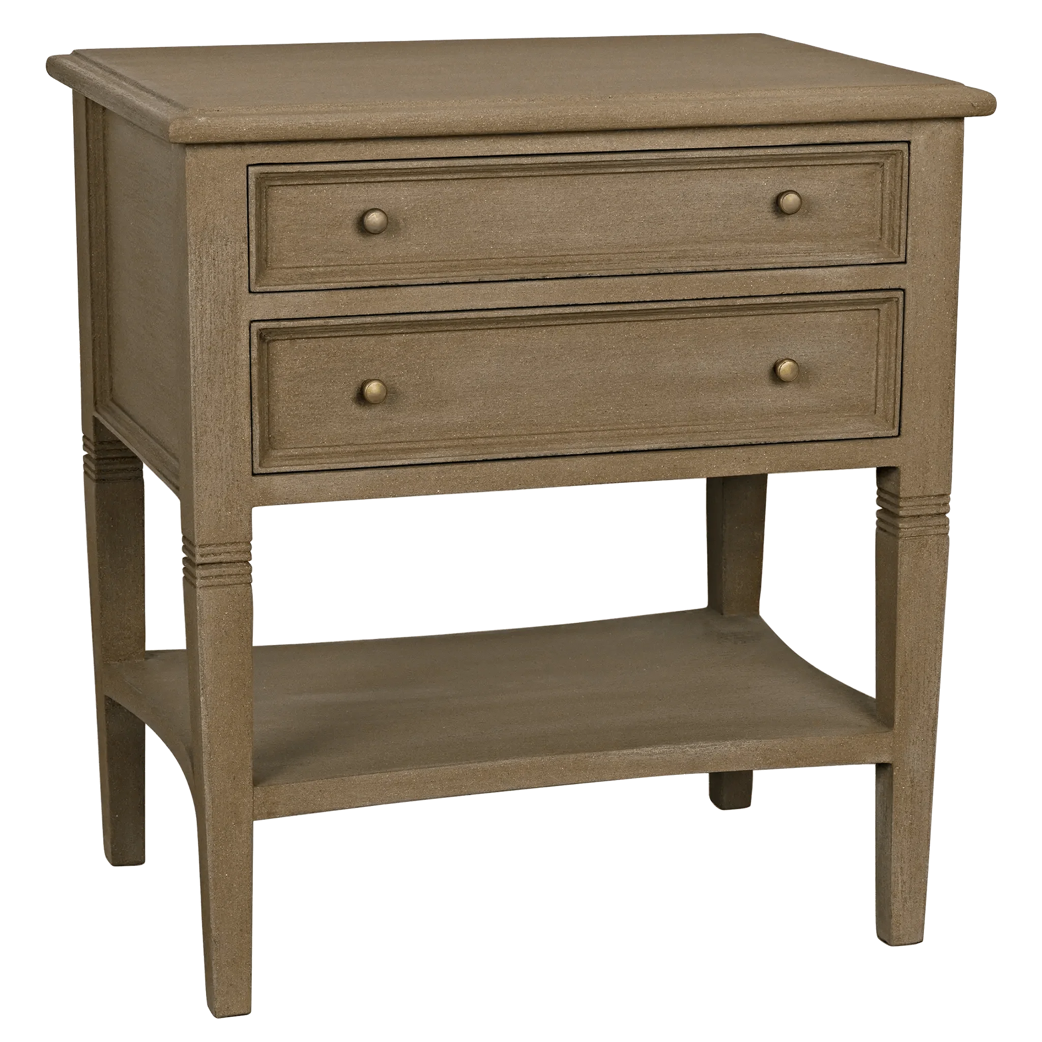 Oxford 2-Drawer Side Table Weathered - Frankwebs