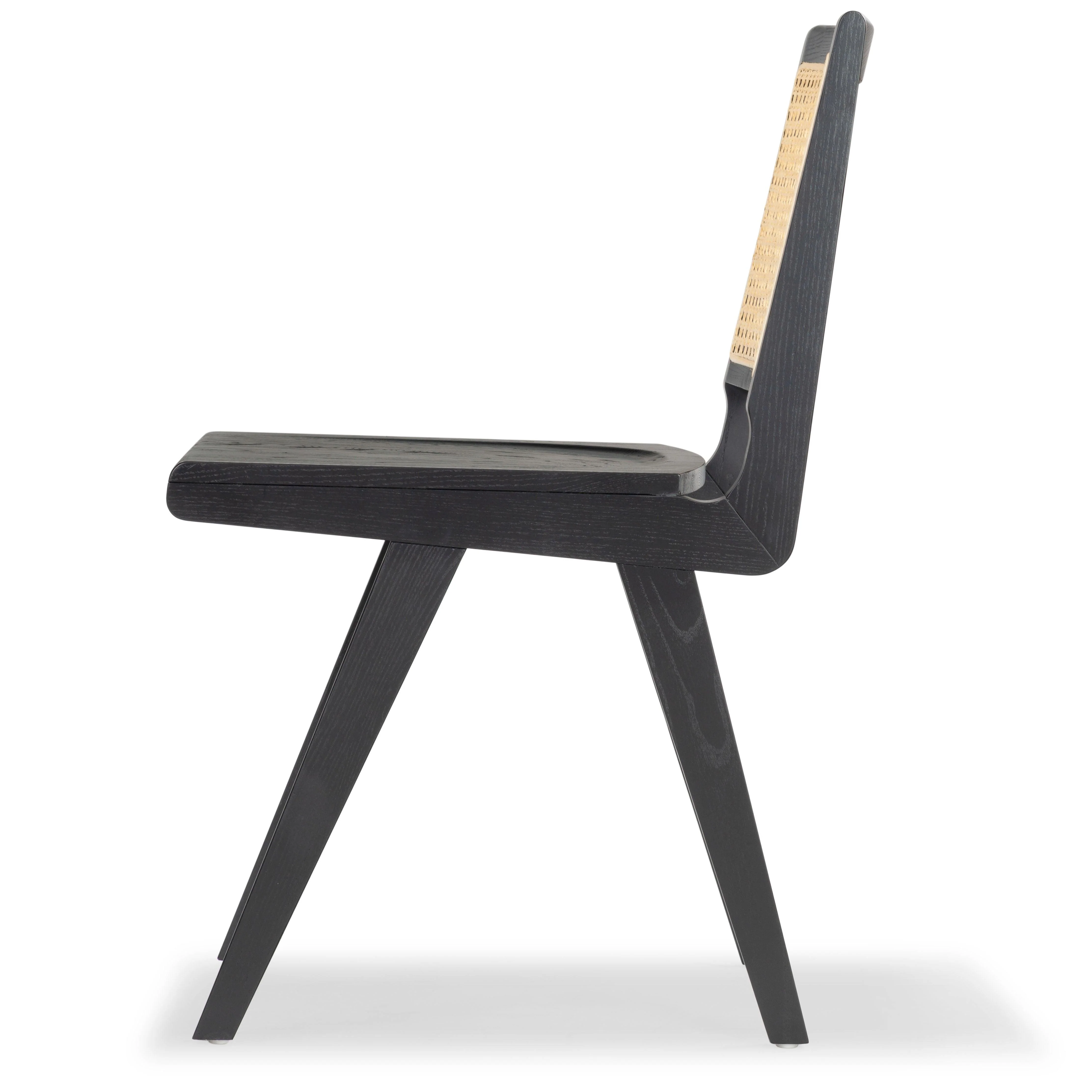 HATTIE FRENCH CANE WOOD SEAT DINING CHAIR - Frankwebs